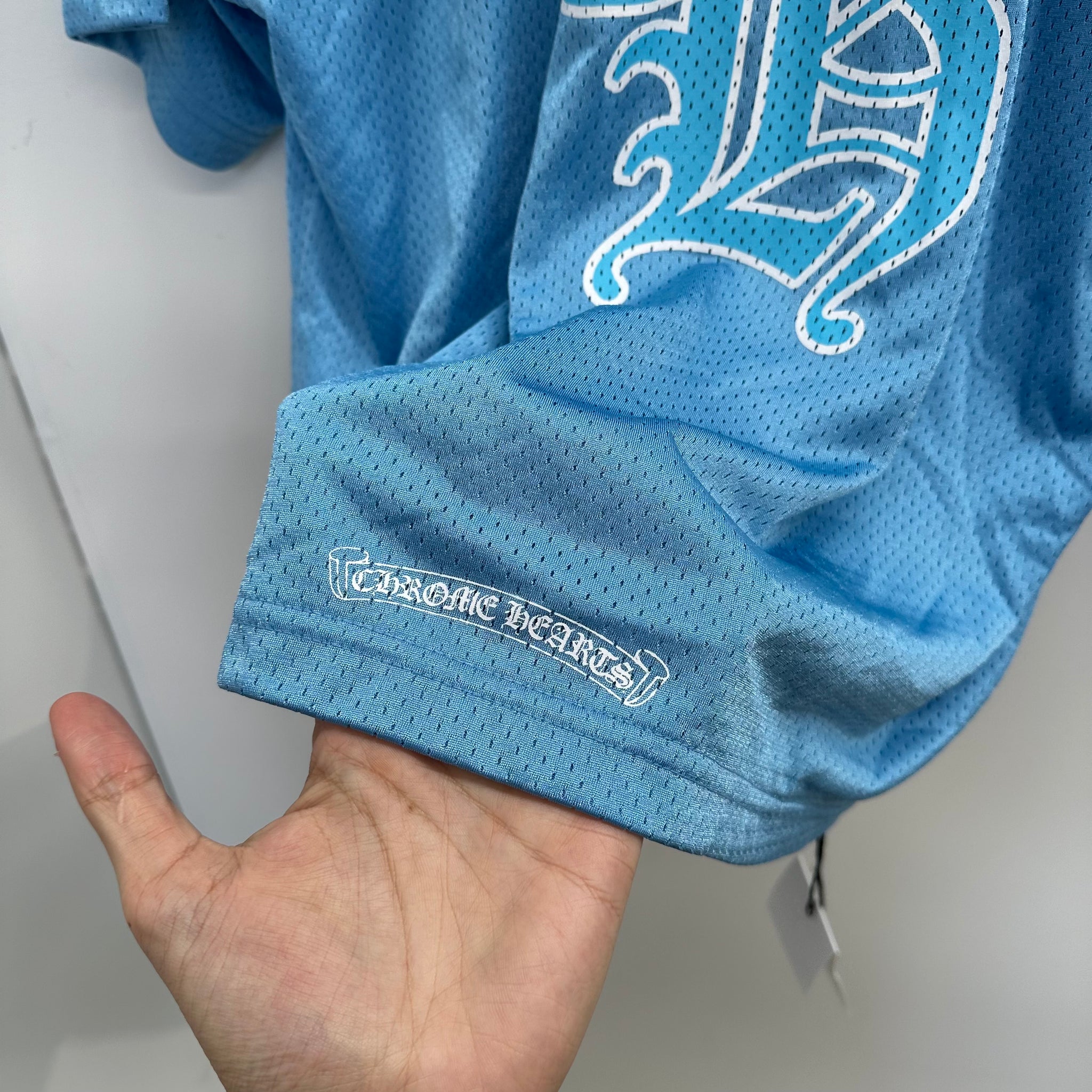 Chrome Hearts Stadium Mesh Blue Tshirt Jersey (Size M)