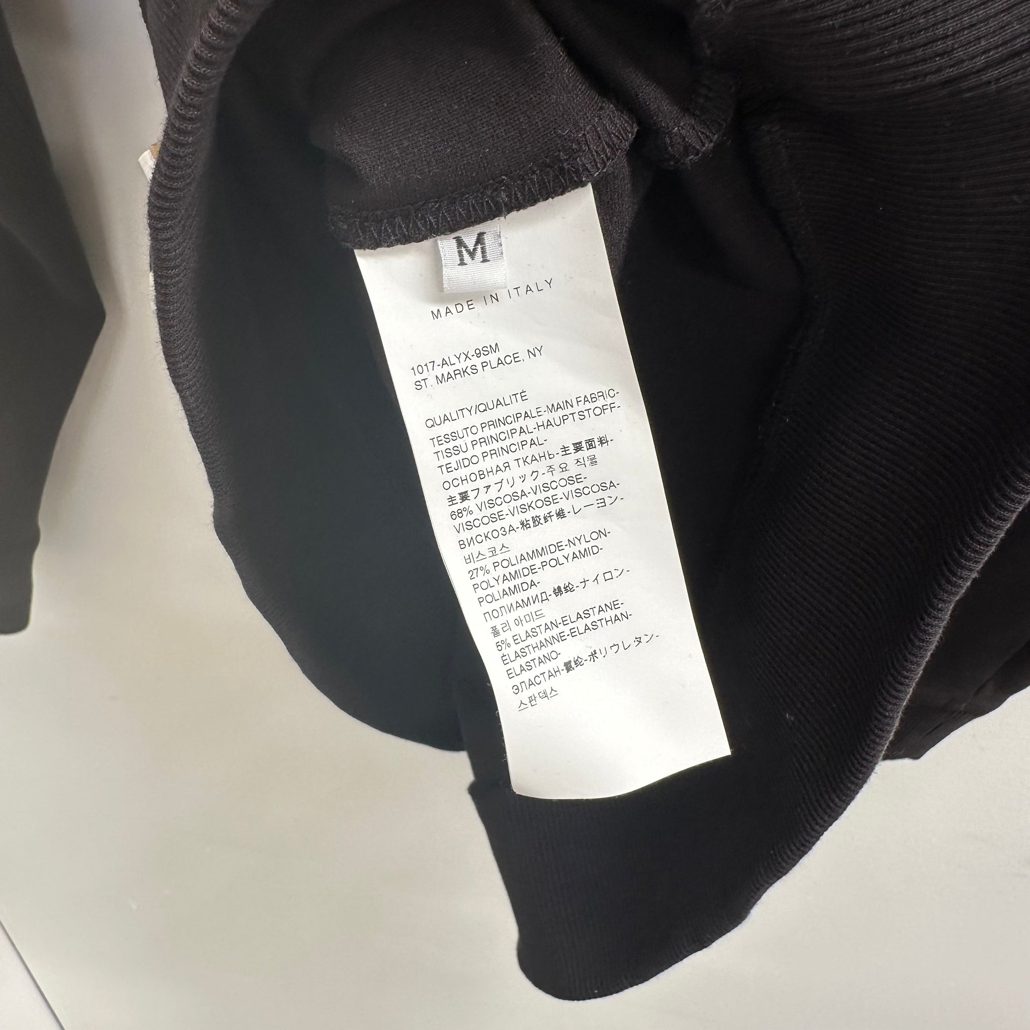 1017 ALYX 9SM Black Buckle Hoodie (Size M)