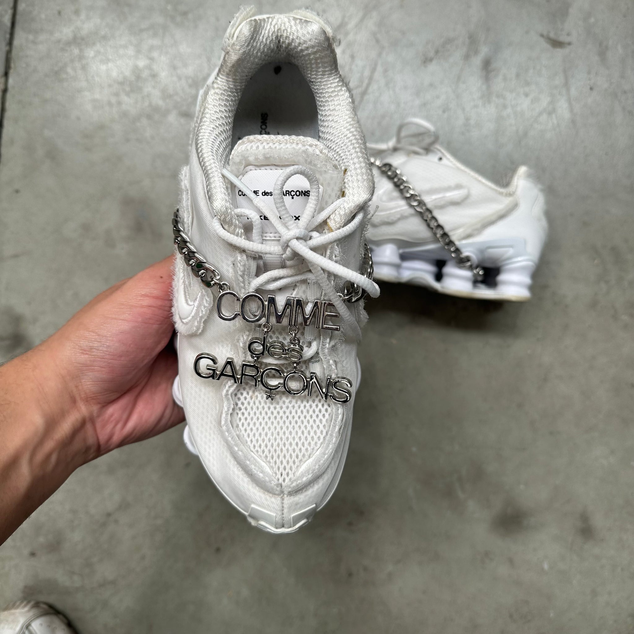 Nike Shox TL Comme des Garcons White ( 6 Women's)