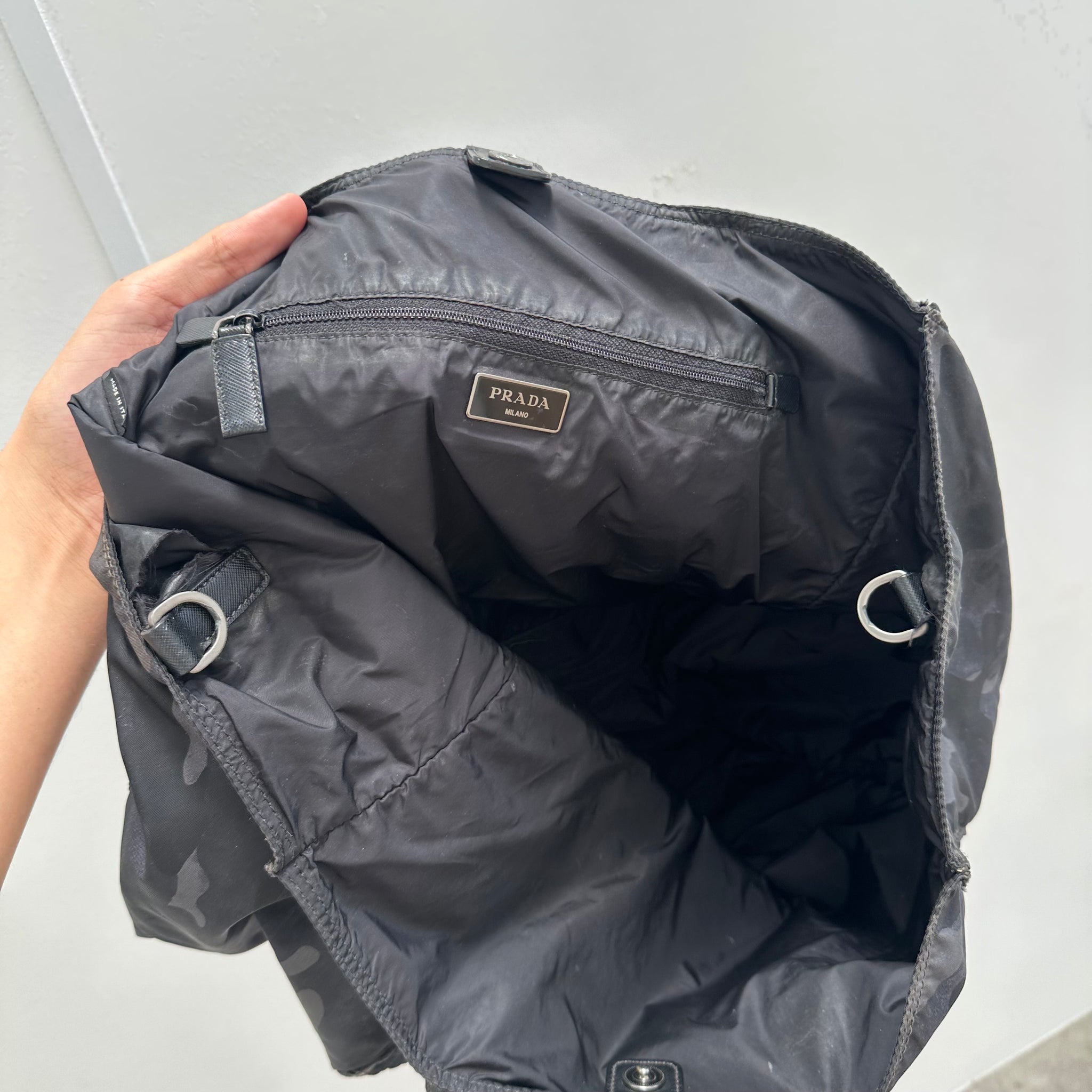 Prada Tessuto Camouflage Tote Bag