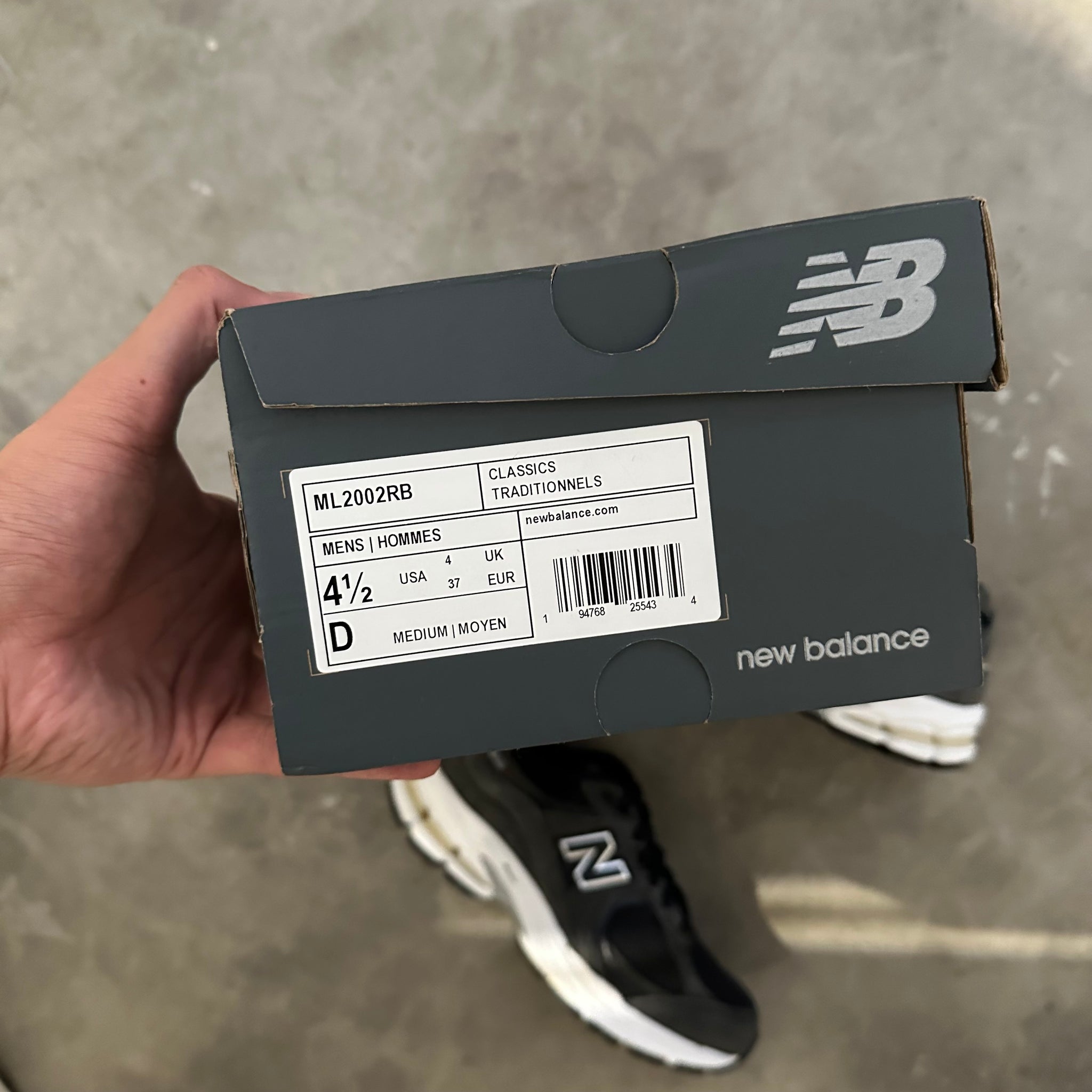 New Balance 2002 Dark Grey (US4.5 MENS /6 WOMENS)