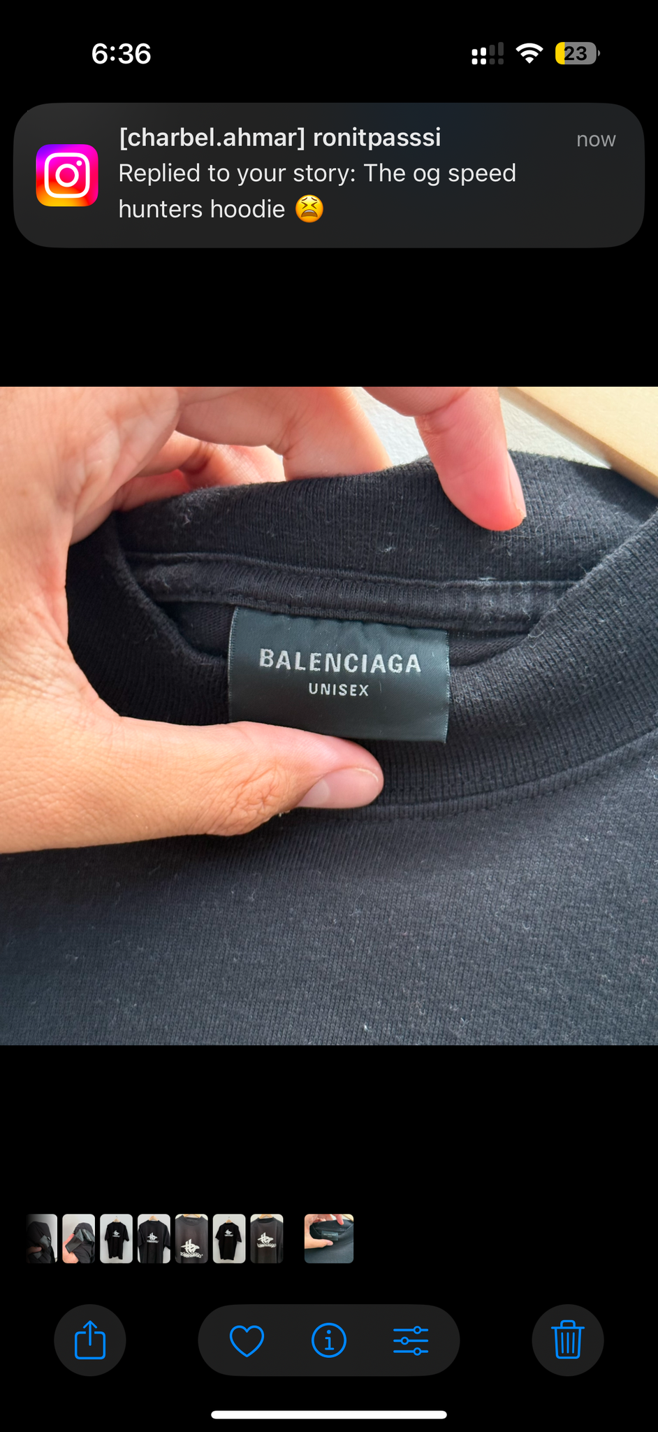 Balenciaga Layered 3B Logo Sports Black Tshirt (fits XL-XXL)