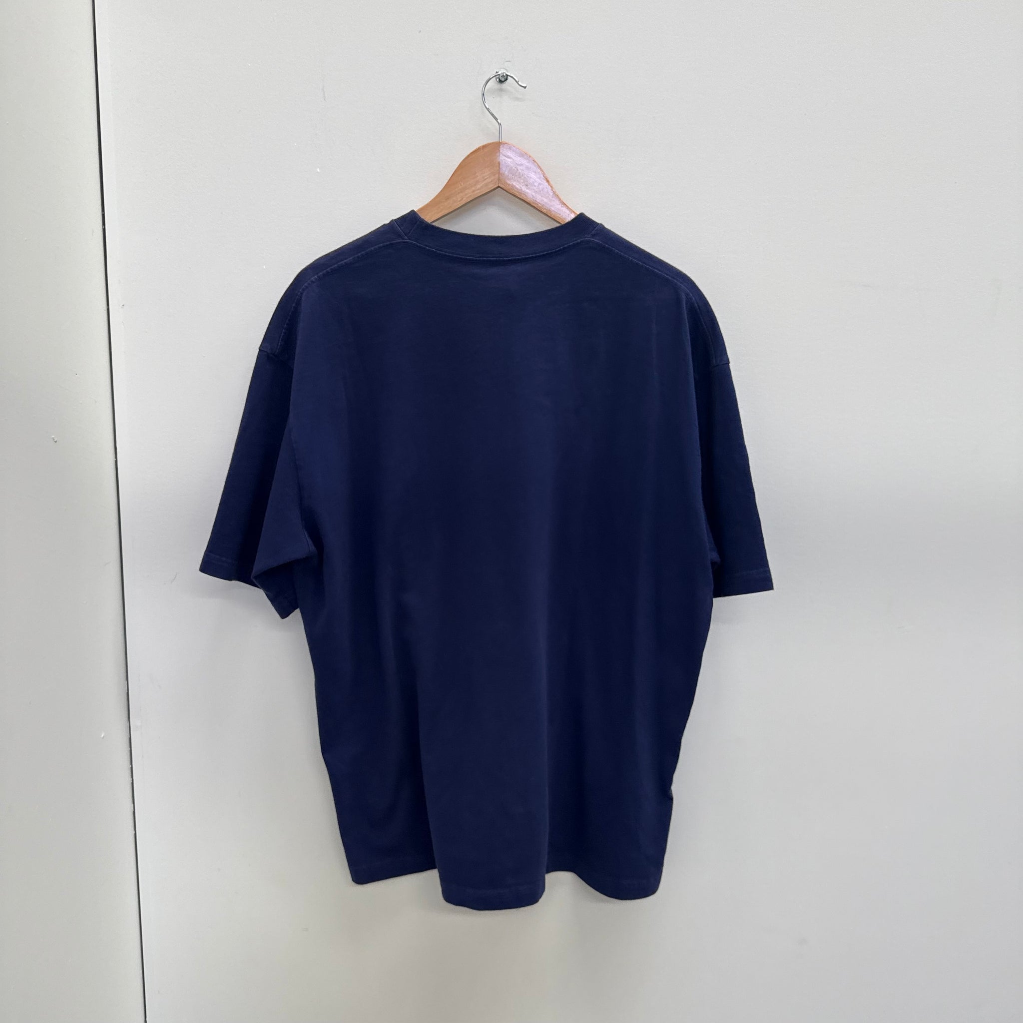 Balenciaga Copyright Logo Blue T Shirt (Size L)