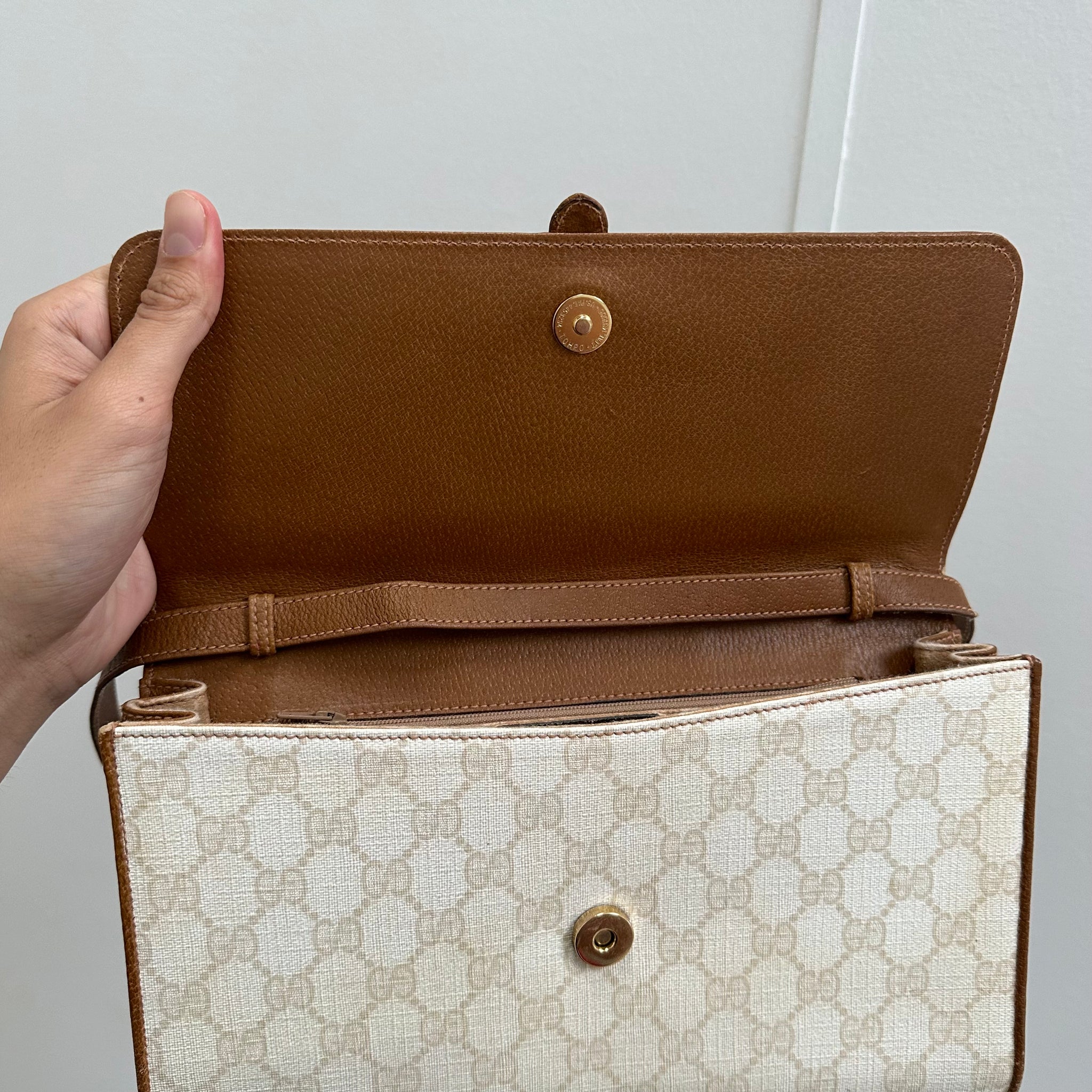 Gucci White Rectangle Crossbody Bag