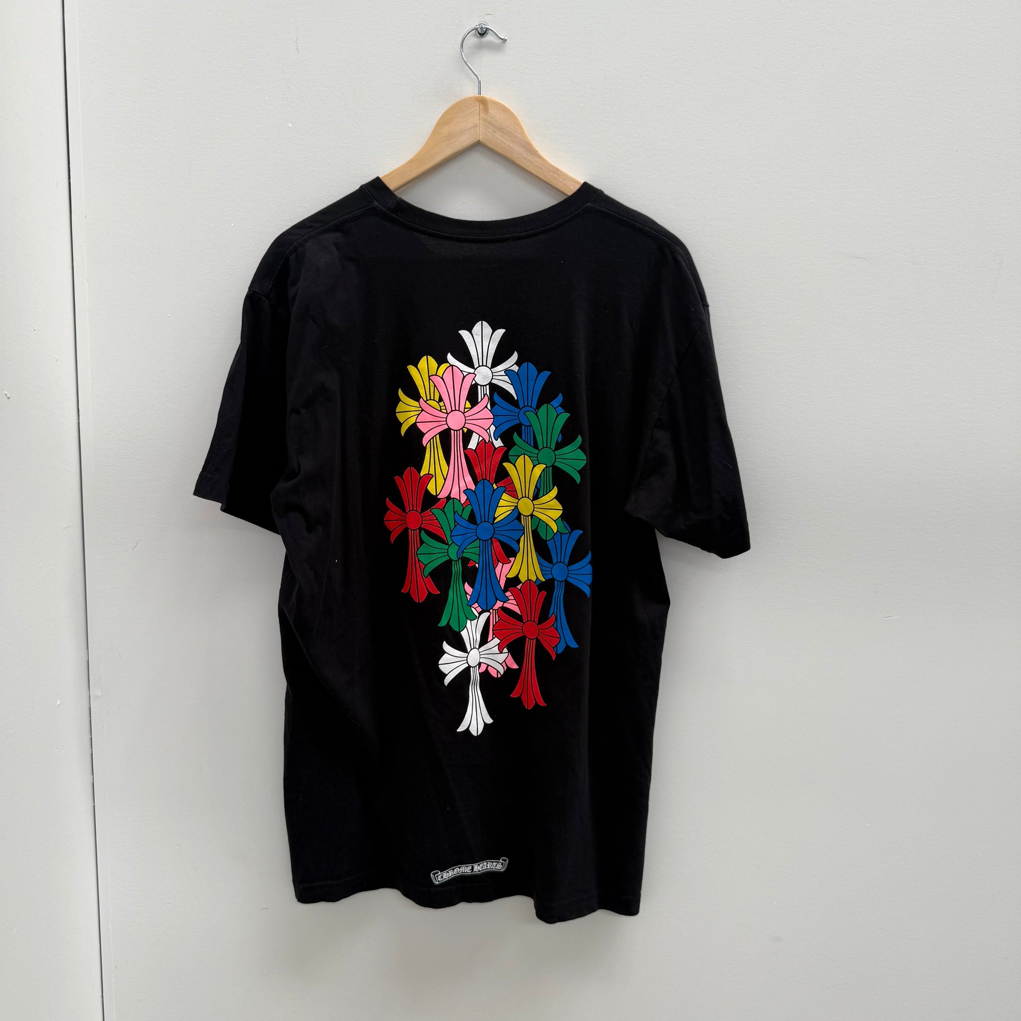 Chrome Hearts Multicolour Cross Print T-shirt (Size XL)