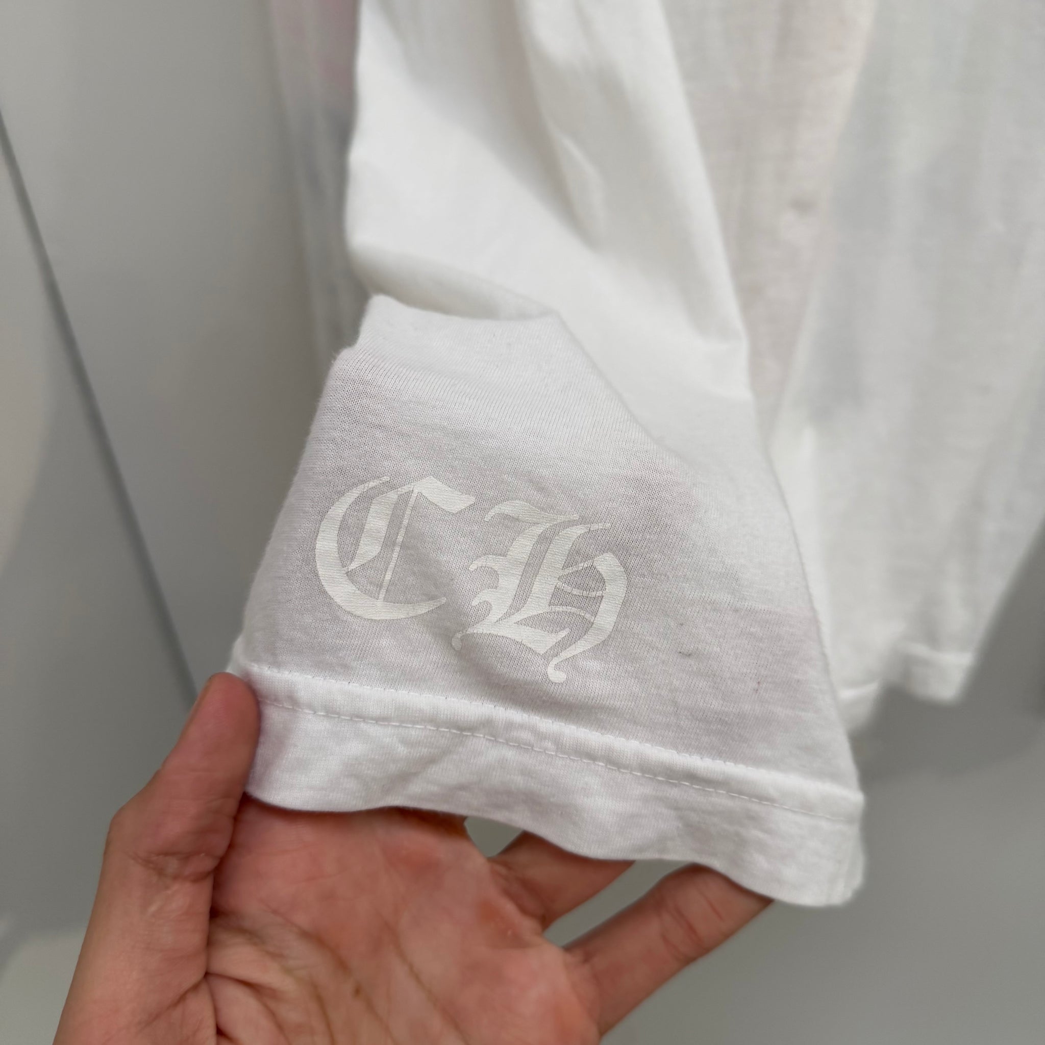 Chrome Hearts Multicolour Logo White Long Sleeve T Shirt (Size M)