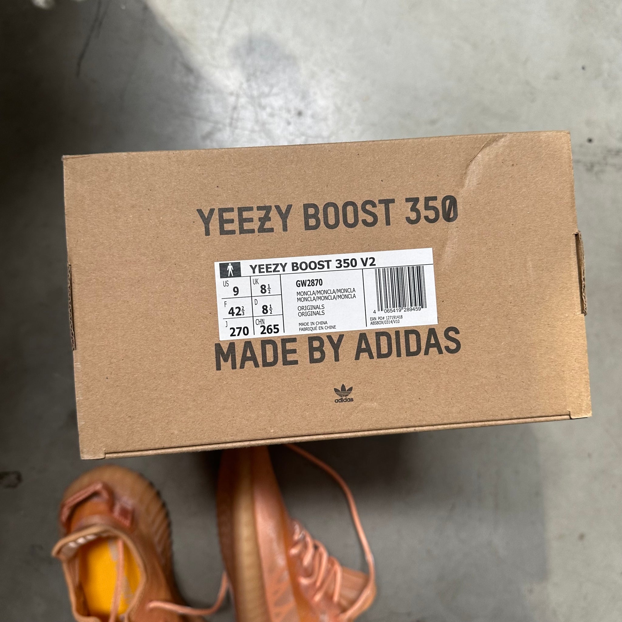Adidas Yeezy Boost 350 V2 Mono Clay US9