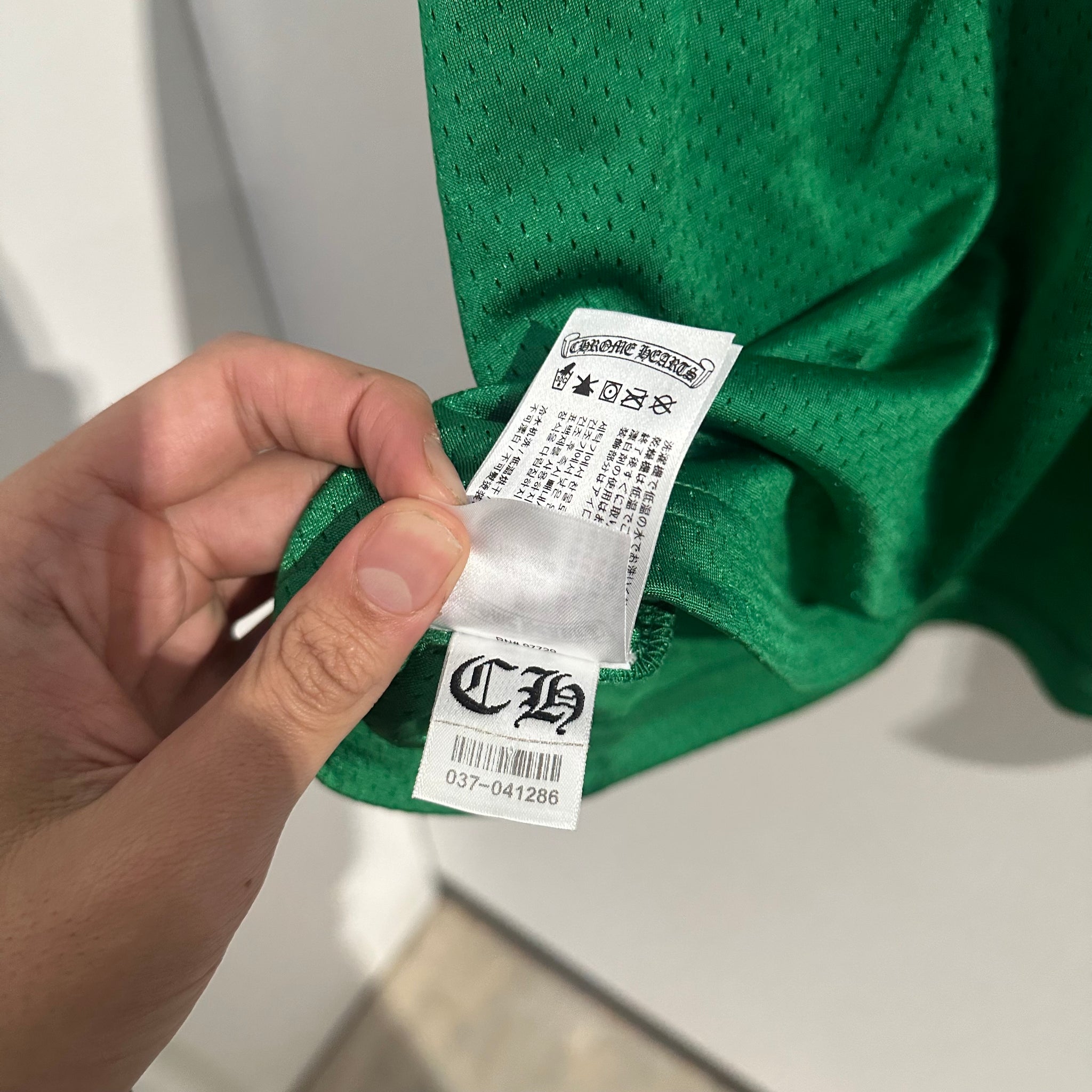 Chrome Hearts Stadium Mesh Green Tshirt Jersey (Size L)