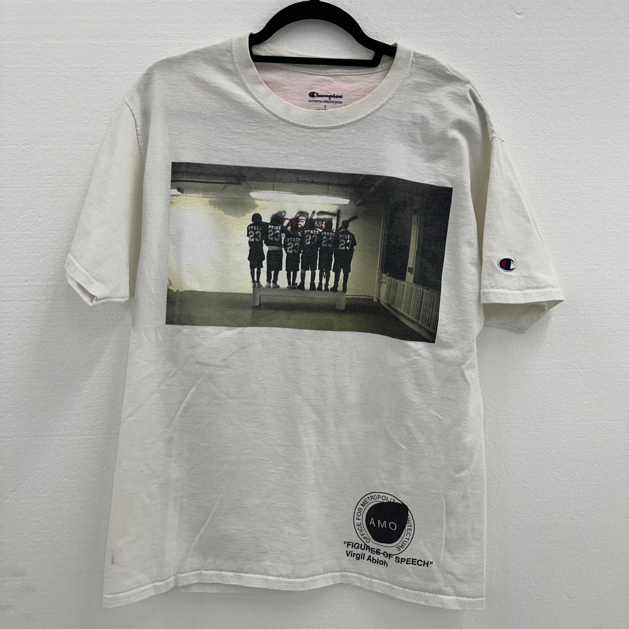 Virgil Abloh Champion Figures of Speech Football Tee White Size L