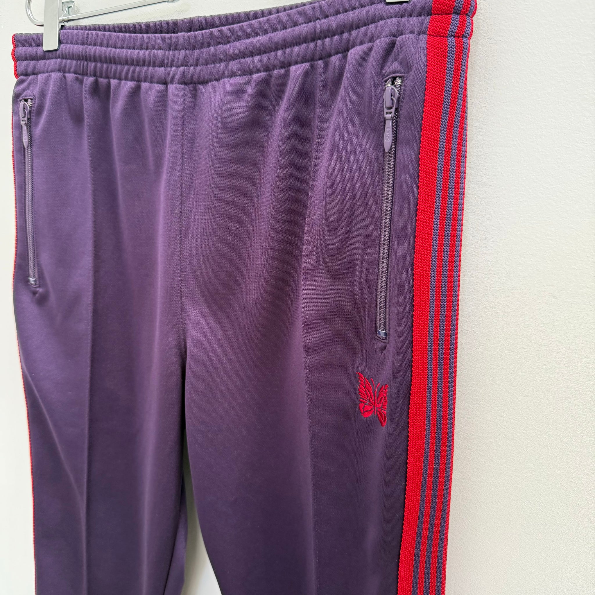 Needles Track Pant Poly Smooth Purple/Red (Size M)
