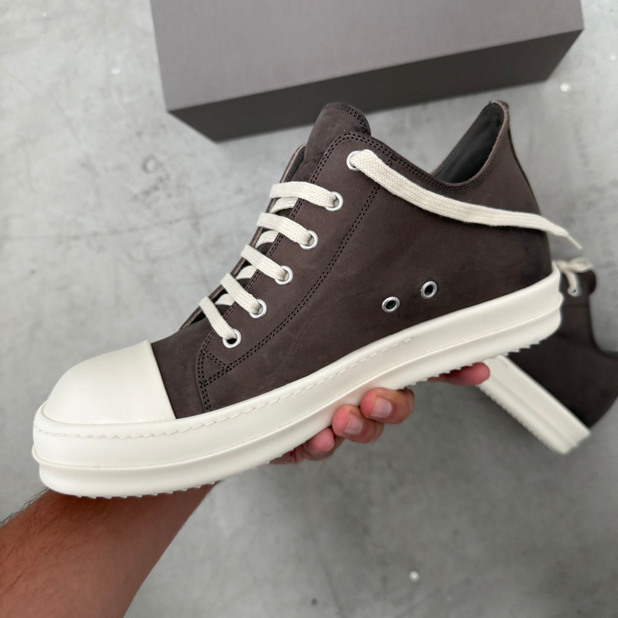 Rick Owens Ramone EDFU Low Brown (Size 42/ US9)