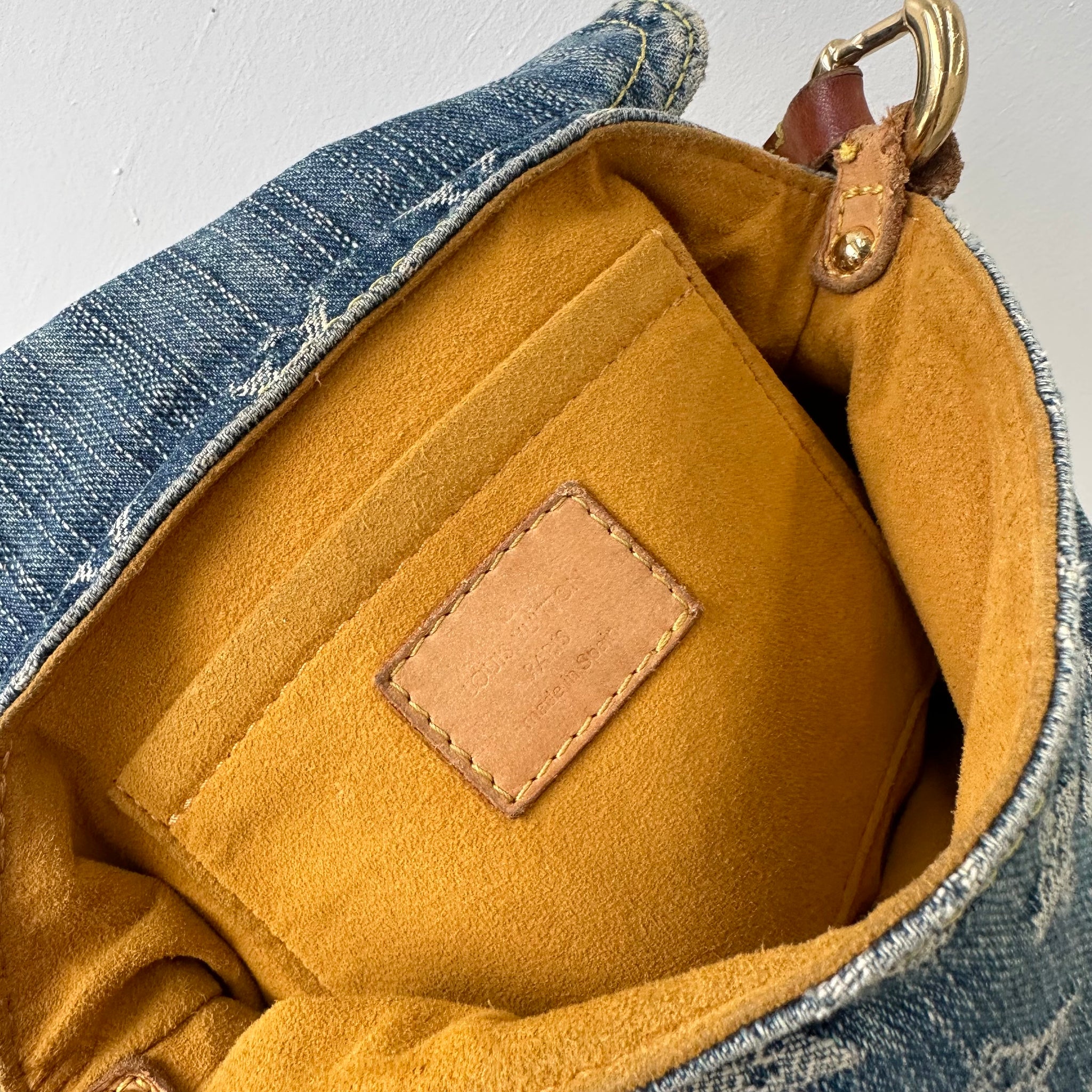 Louis Vuitton Monogram Denim Pleaty Shoulder Bag