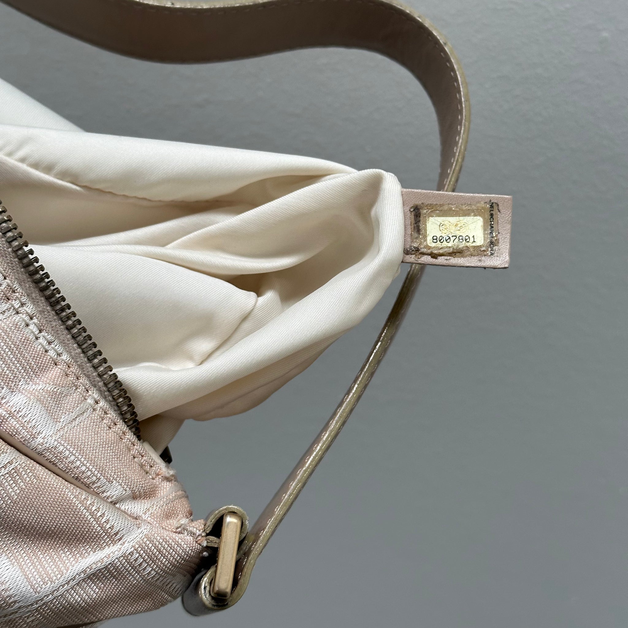 Chanel Light Pink Nylon New Travel Line Shoulder Bag