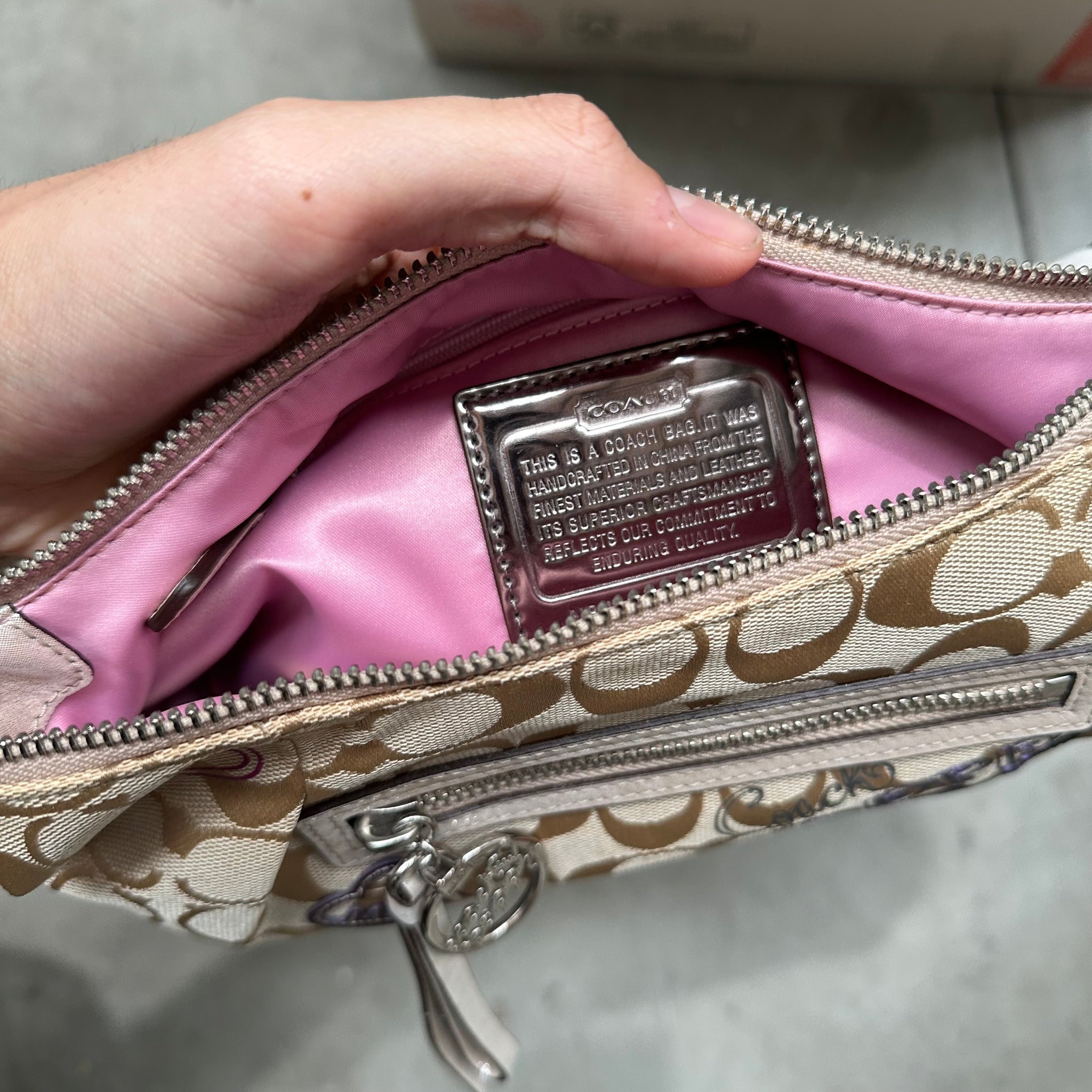 Coach Signature Poppy Shoulder Bag