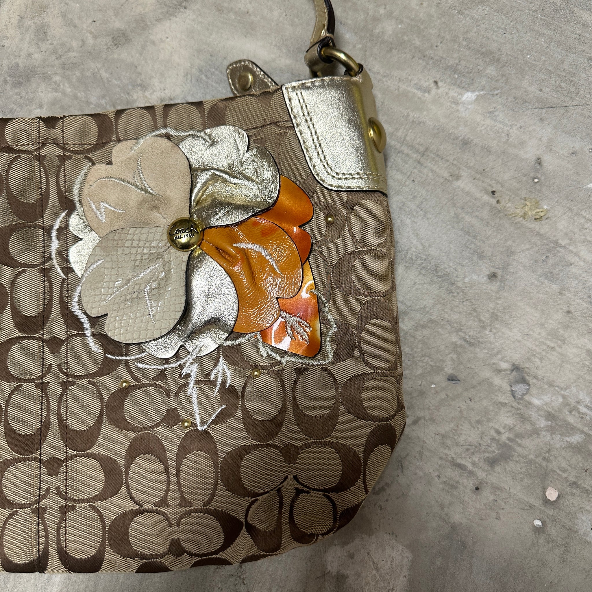 Coach Flower Shoulder Bag