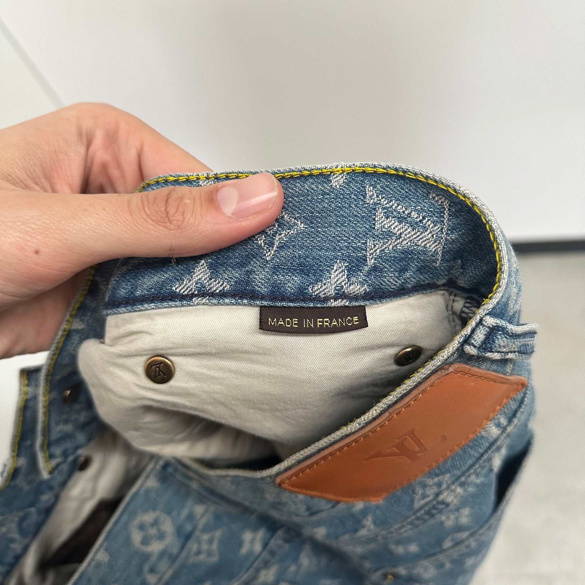 Supreme x Louis Vuitton Jacquard Denim 5-Pocket Jean Blue (Size 30)