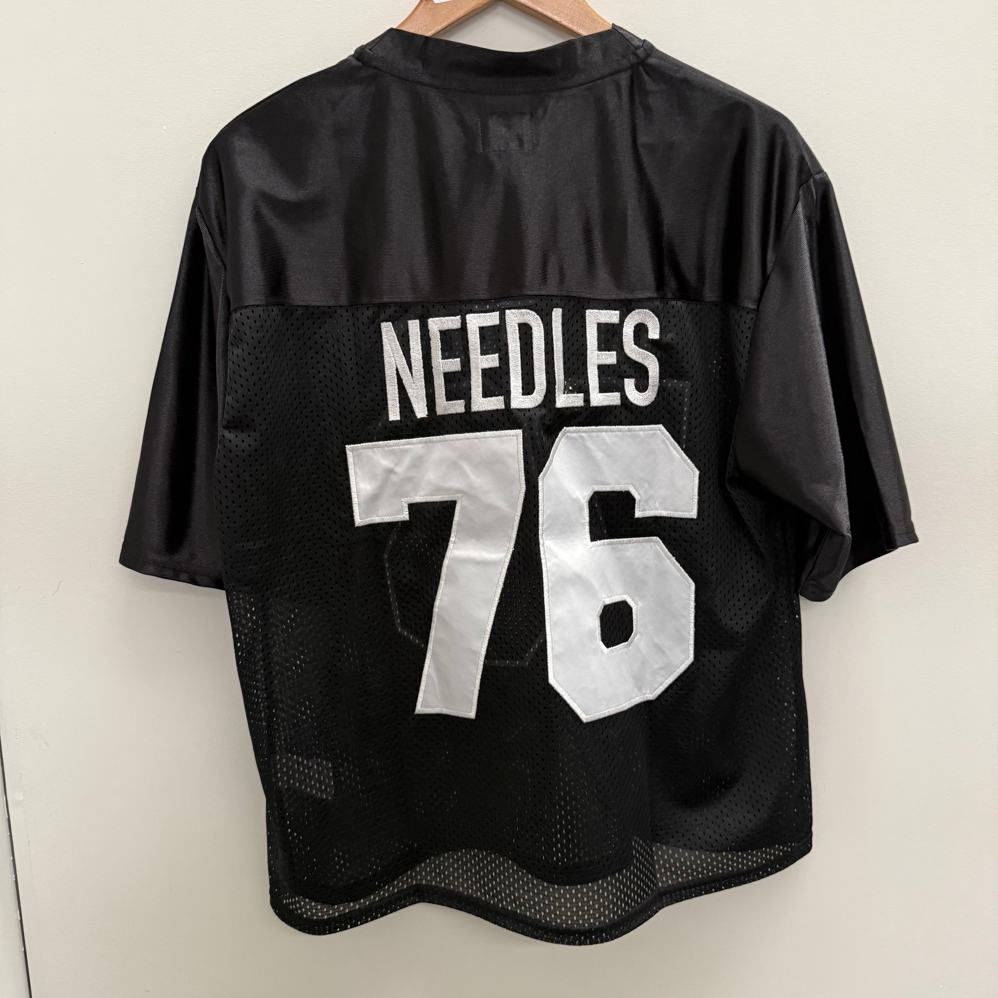 Needles Beams Exclusive Black Logo Jersey (Size M)