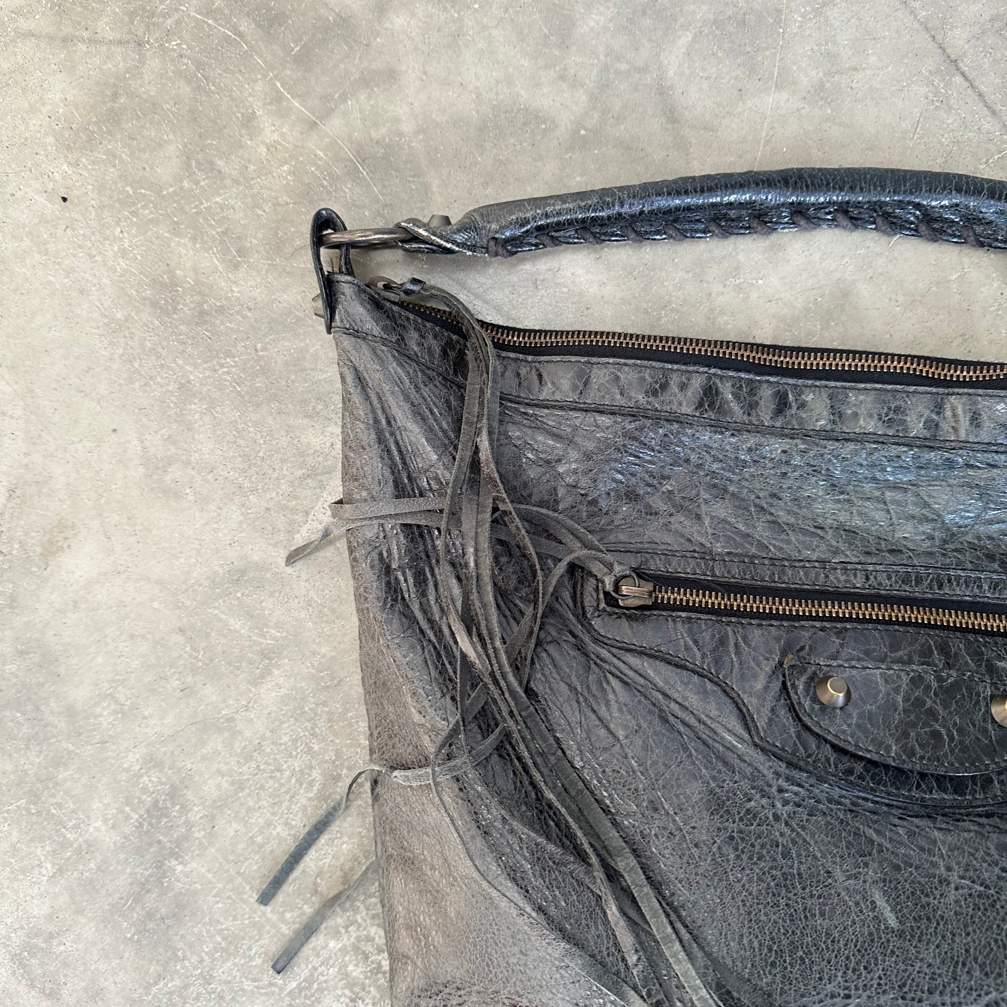 Balenciaga The Day Editors Shoulder Bag Black