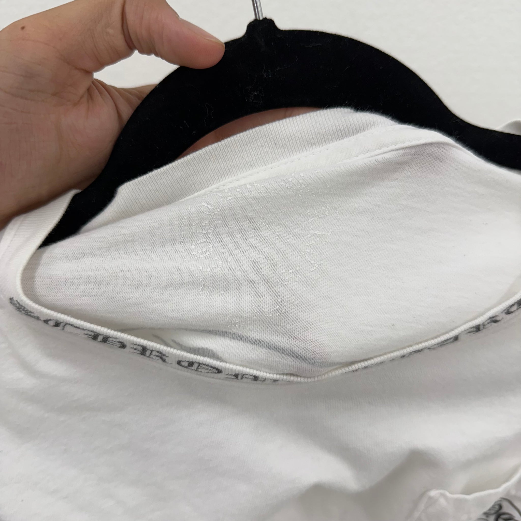 Chrome Hearts Rainbow Logo L/S Tee White Size M