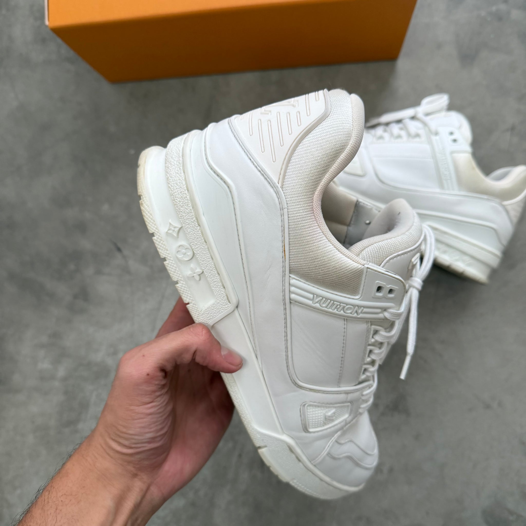 Louis Vuitton LV Trainer Sneakers White (fits US11-11.5)