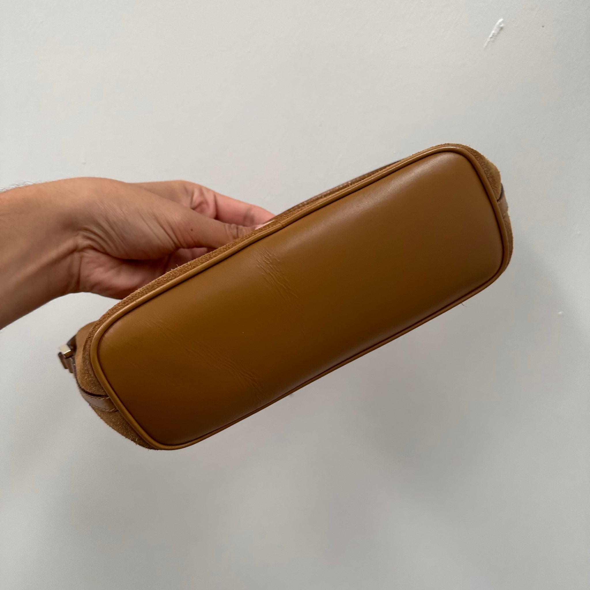 Gucci Brown Suede Boat Pochette