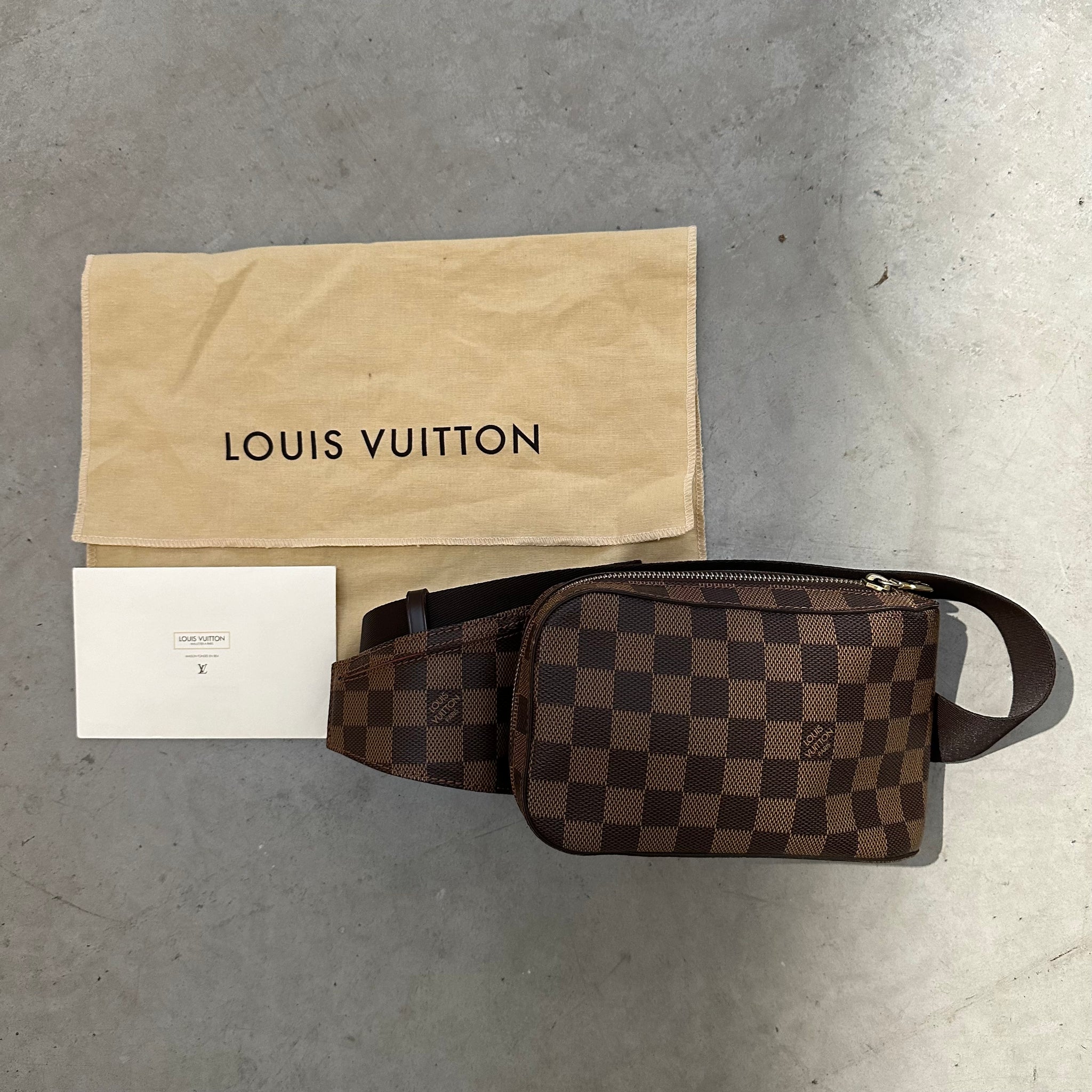 Louis Vuitton Geronimos Brown Damier Shoulder / Belt Bag