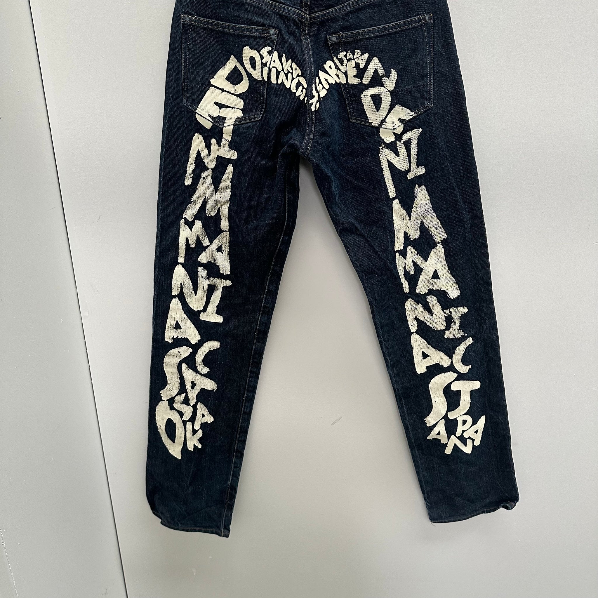 Evisu White Maniac Logo Denim (28 x)