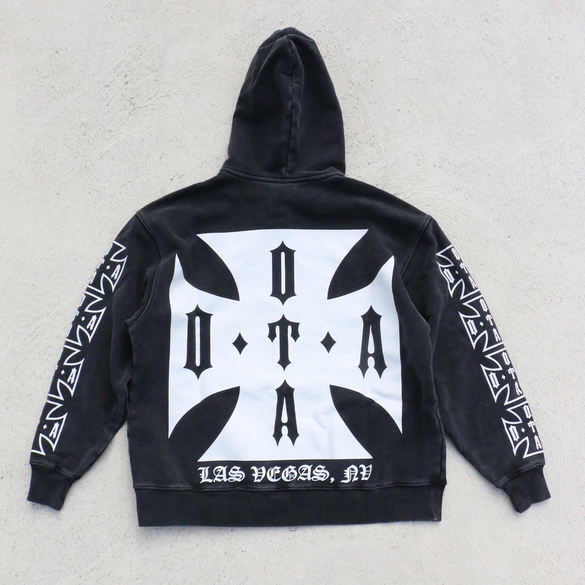 On The Arm Choppa Zip Up Hoodie Black