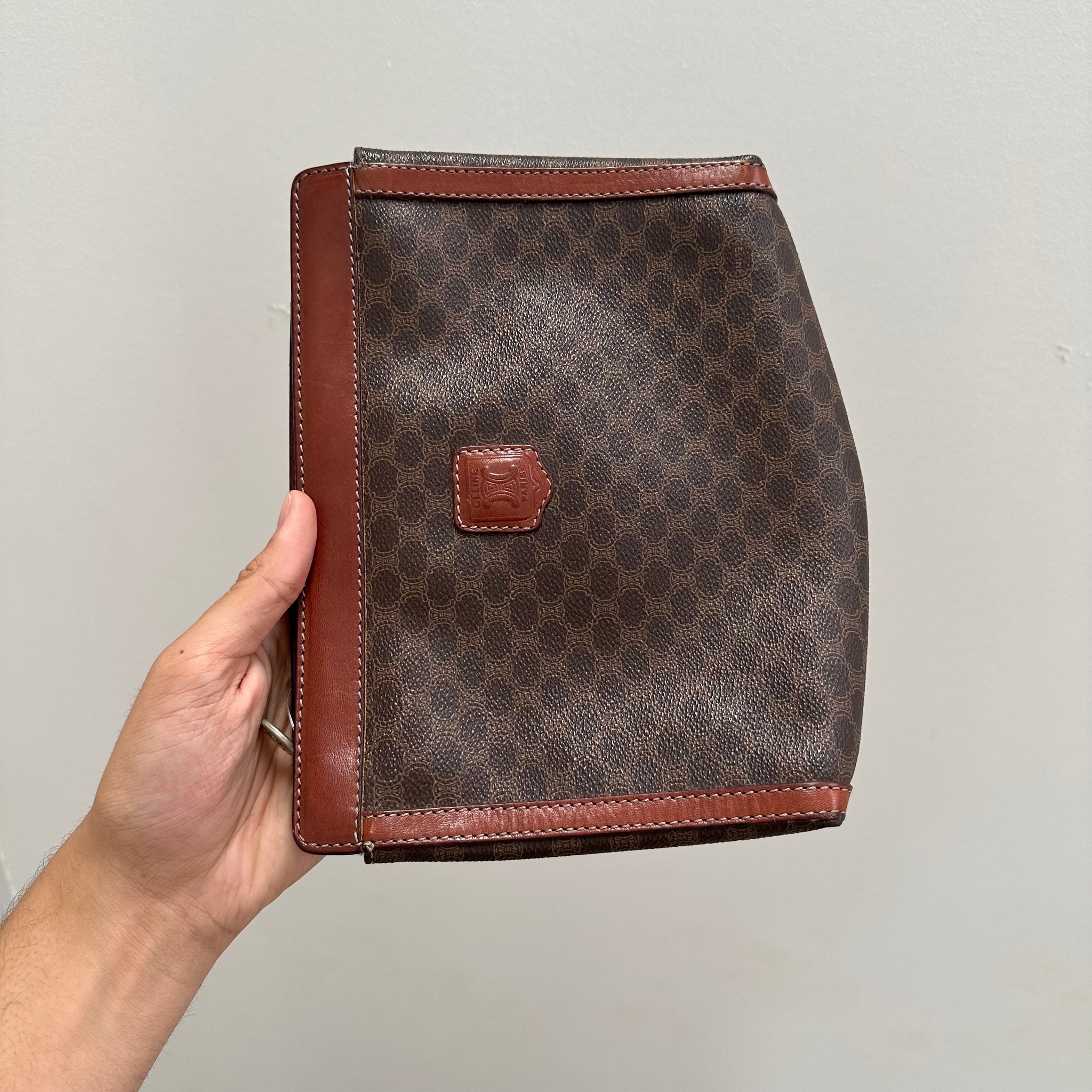 Celine Macadam Print Clutch/Pouch