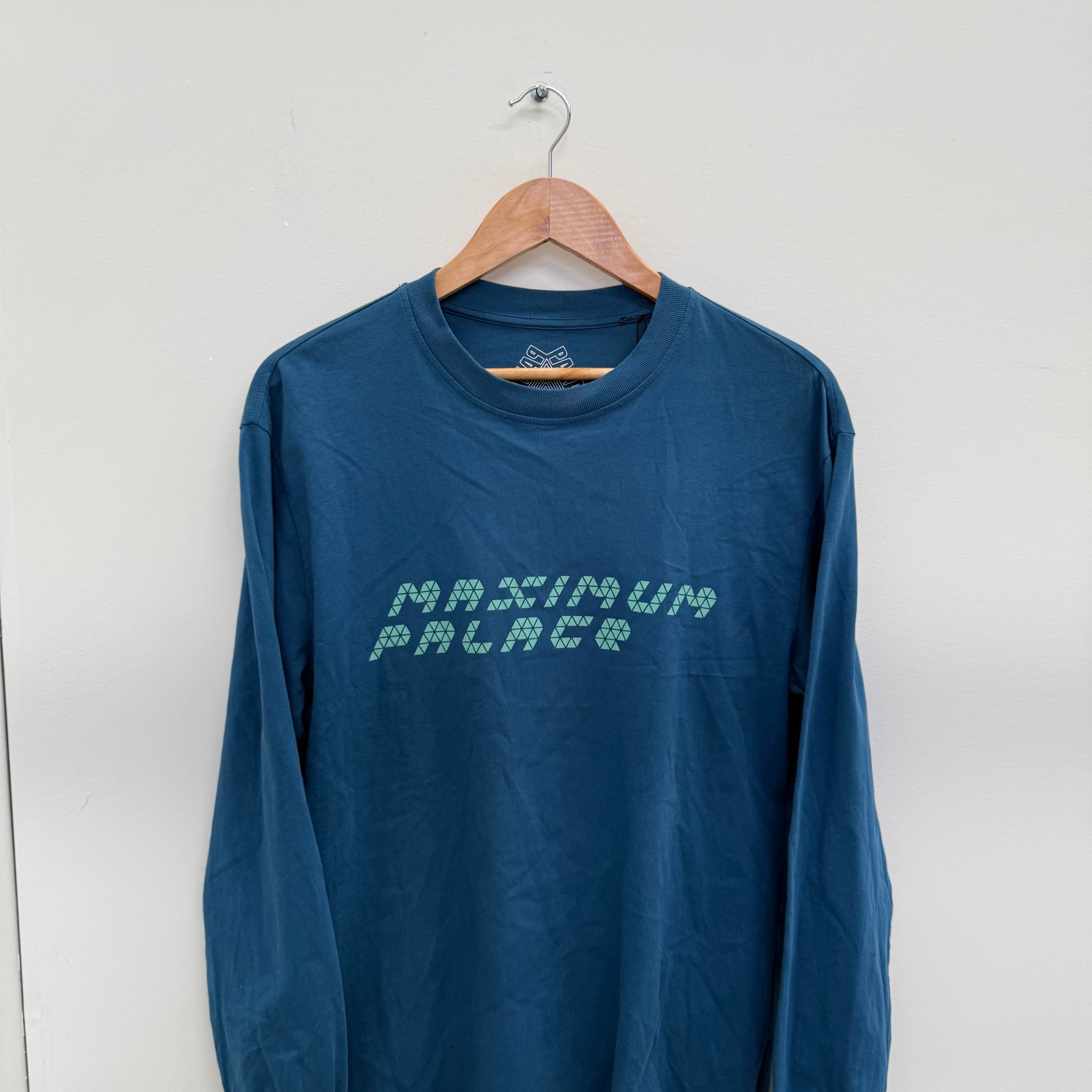 Palace Maximum Long Sleeve T Shirt Blue (Size S)
