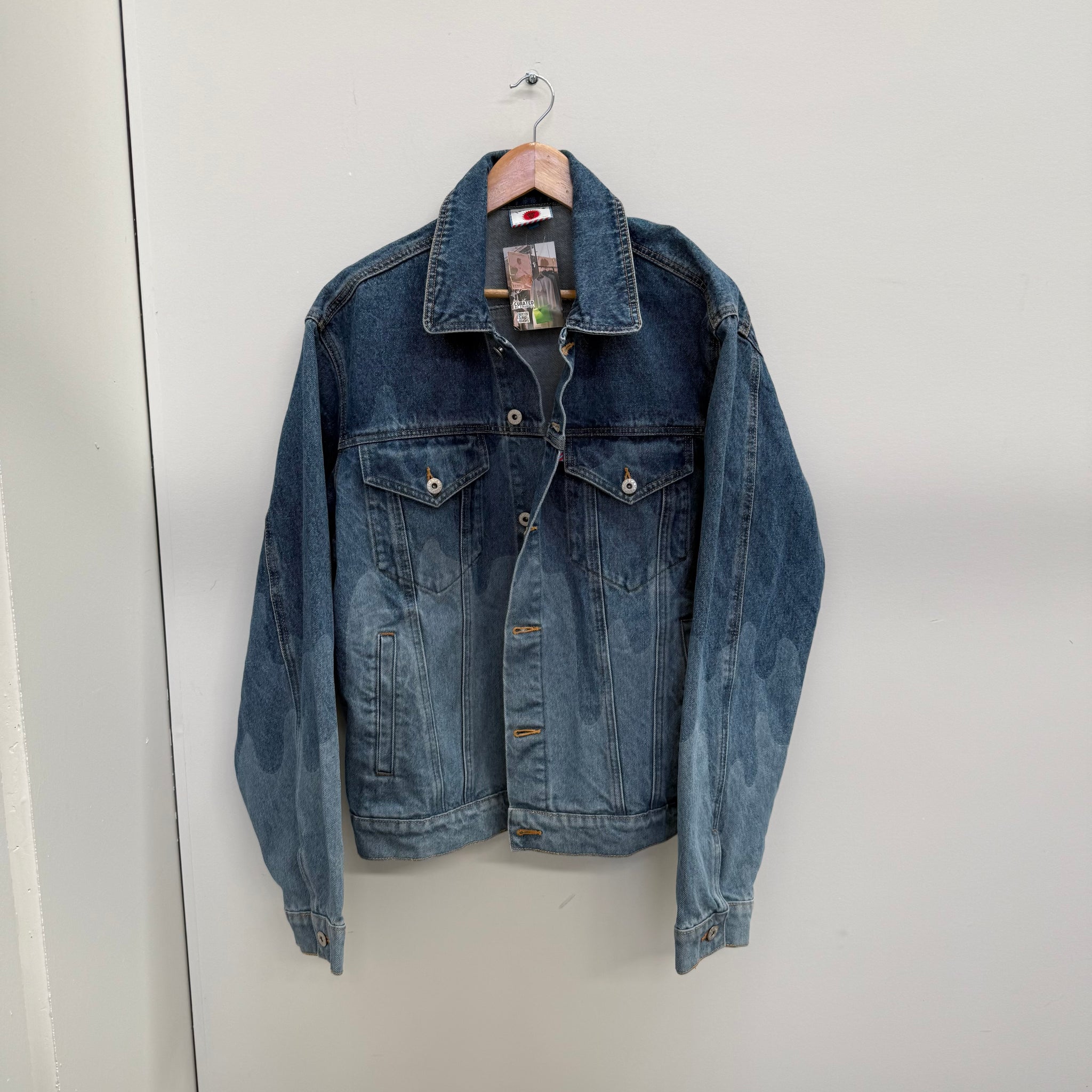 Billionaire Boys Club Drip Trucker Denim Jacket Blue (Size XL)