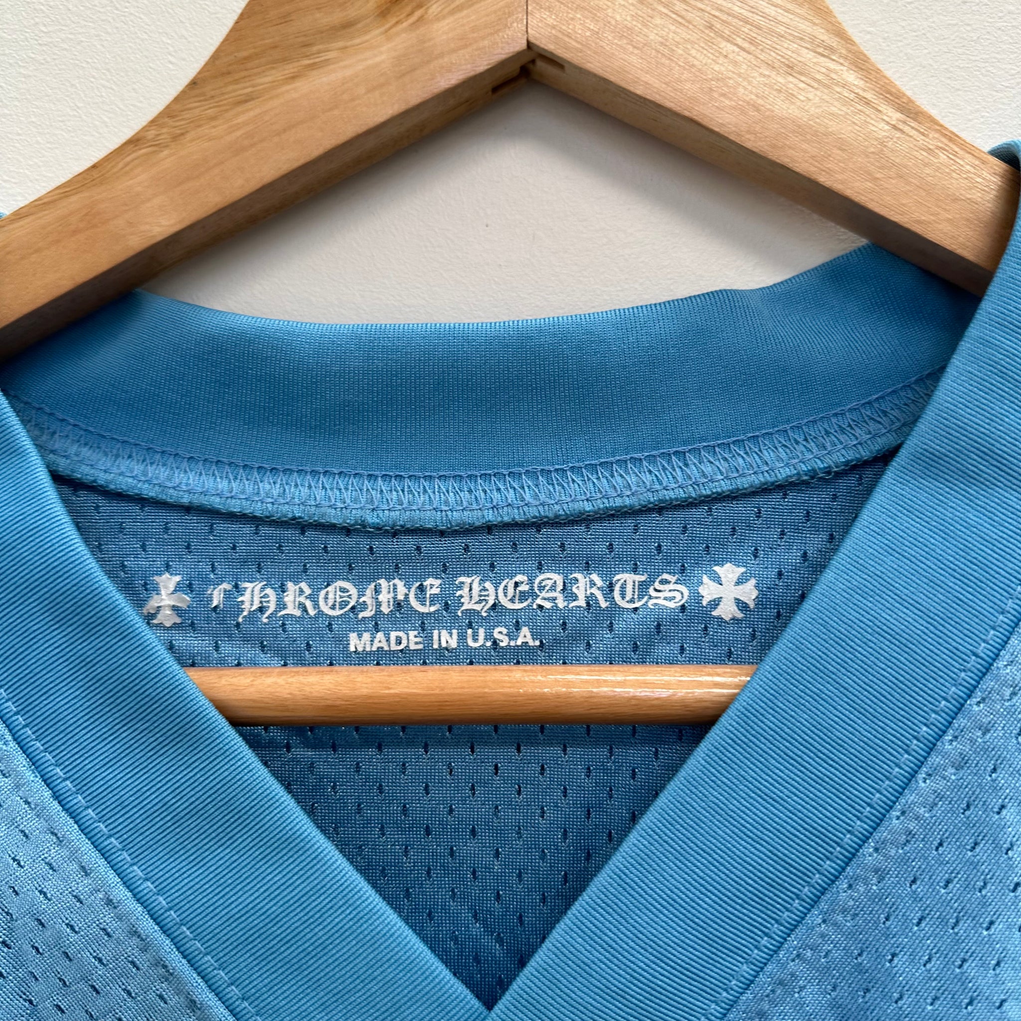 Chrome Hearts Stadium Mesh Blue Tshirt Jersey (Size M)