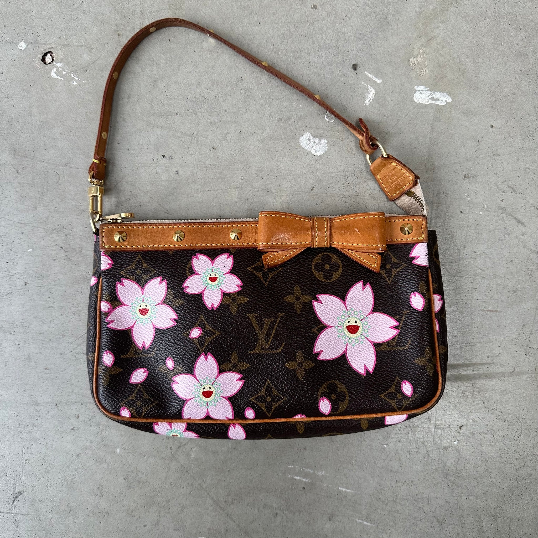 Louis Vuitton Takashi Murakami Cherry Blossom Pochette Accessories Bag