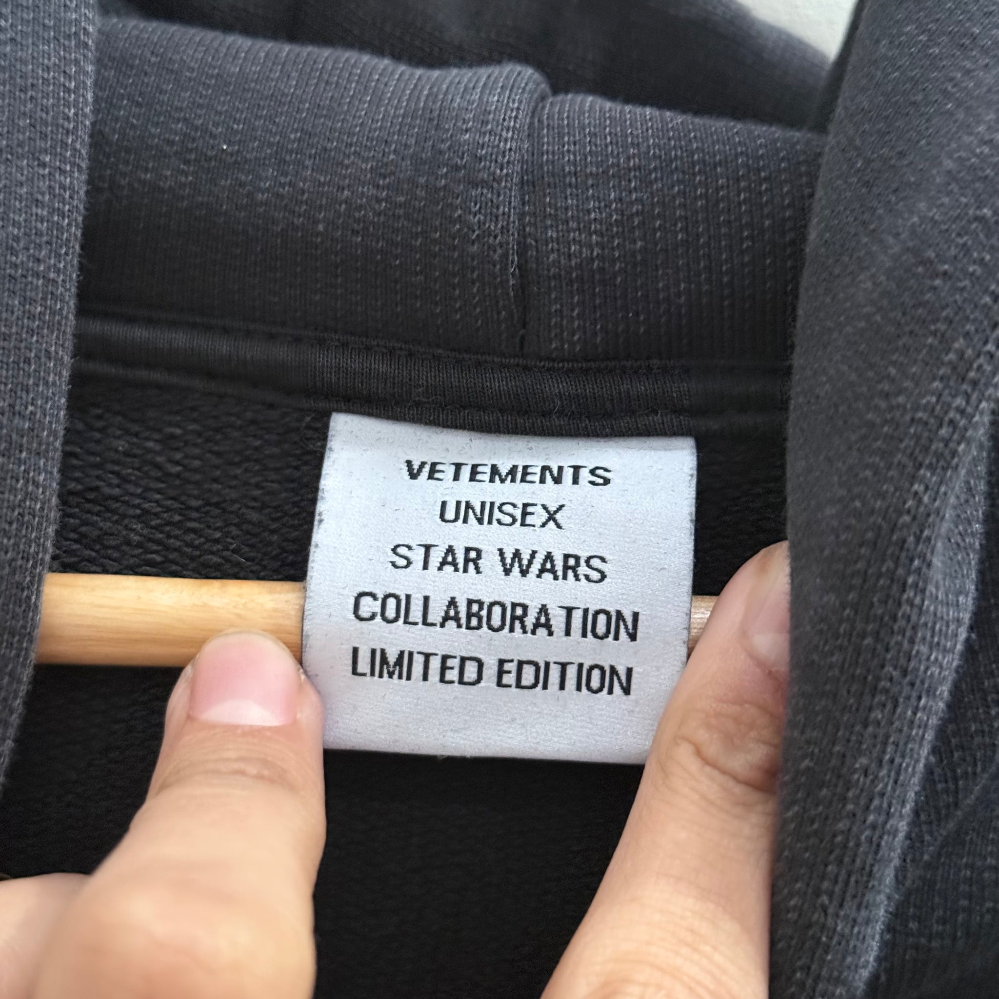 Vetements x Star Wars Limited Edition FW19 Black Hoodie (fits L-XL)