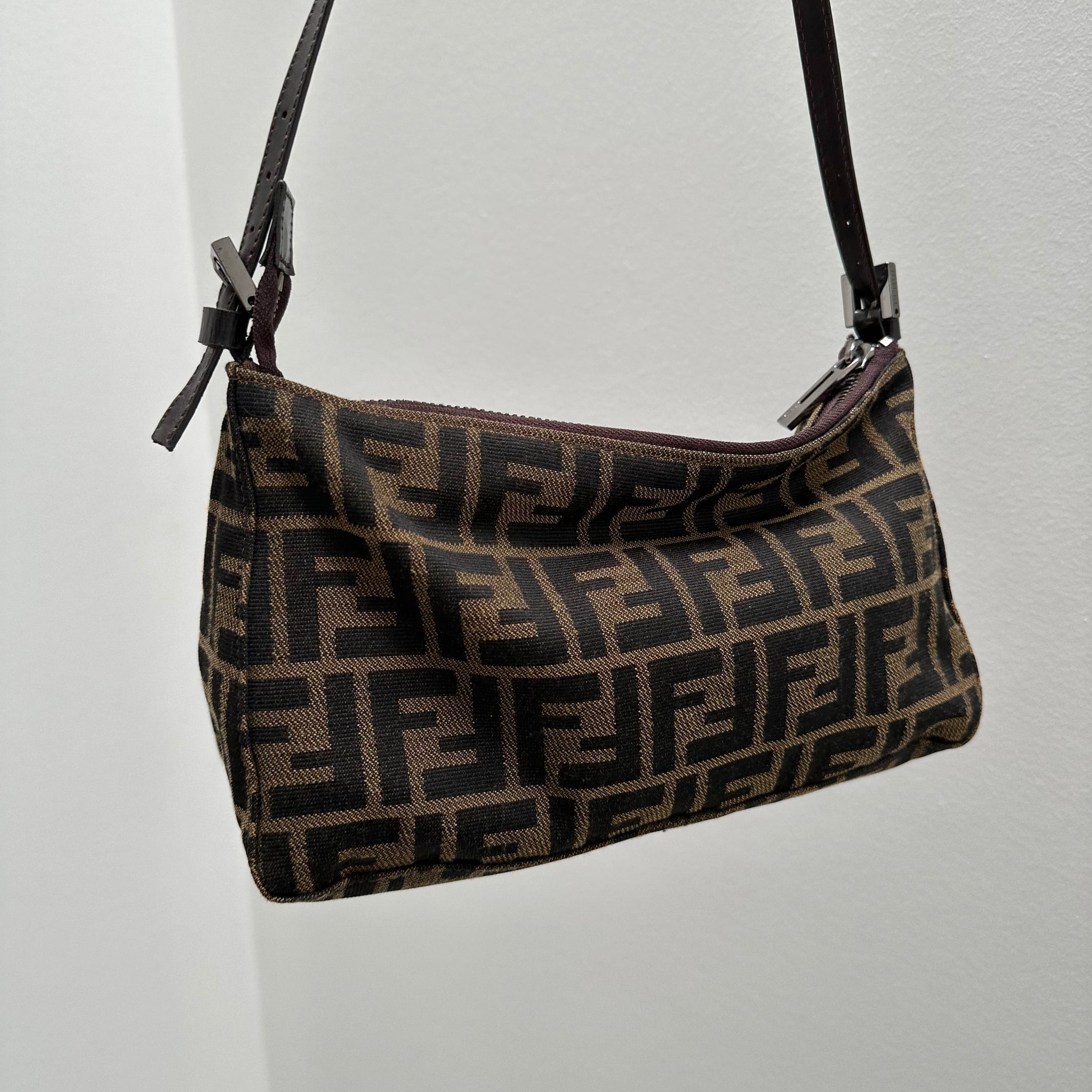 Fendi Pochette Shoulder Bag Canvas