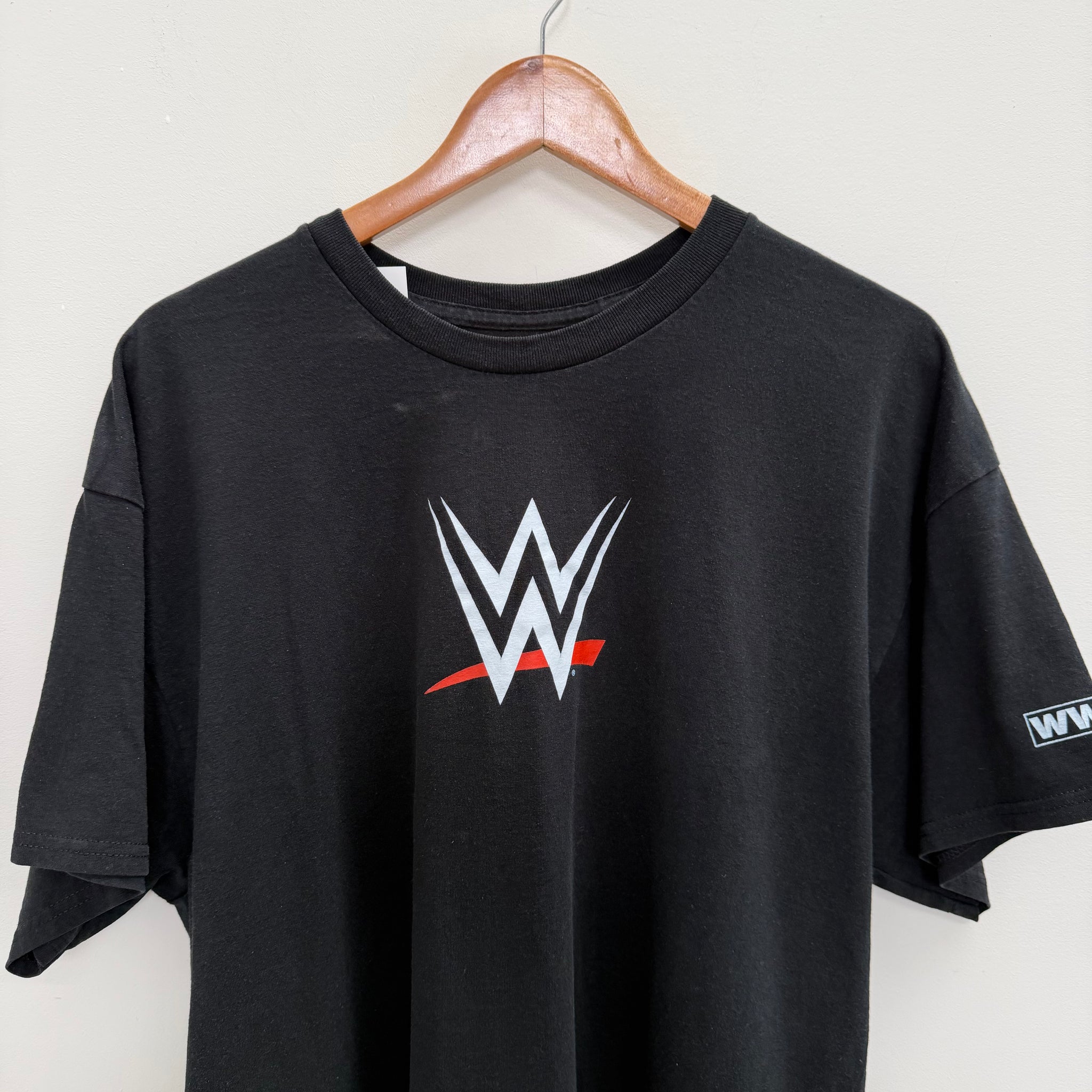 Retro WWE All Over Logo T Shirt (Size XL)