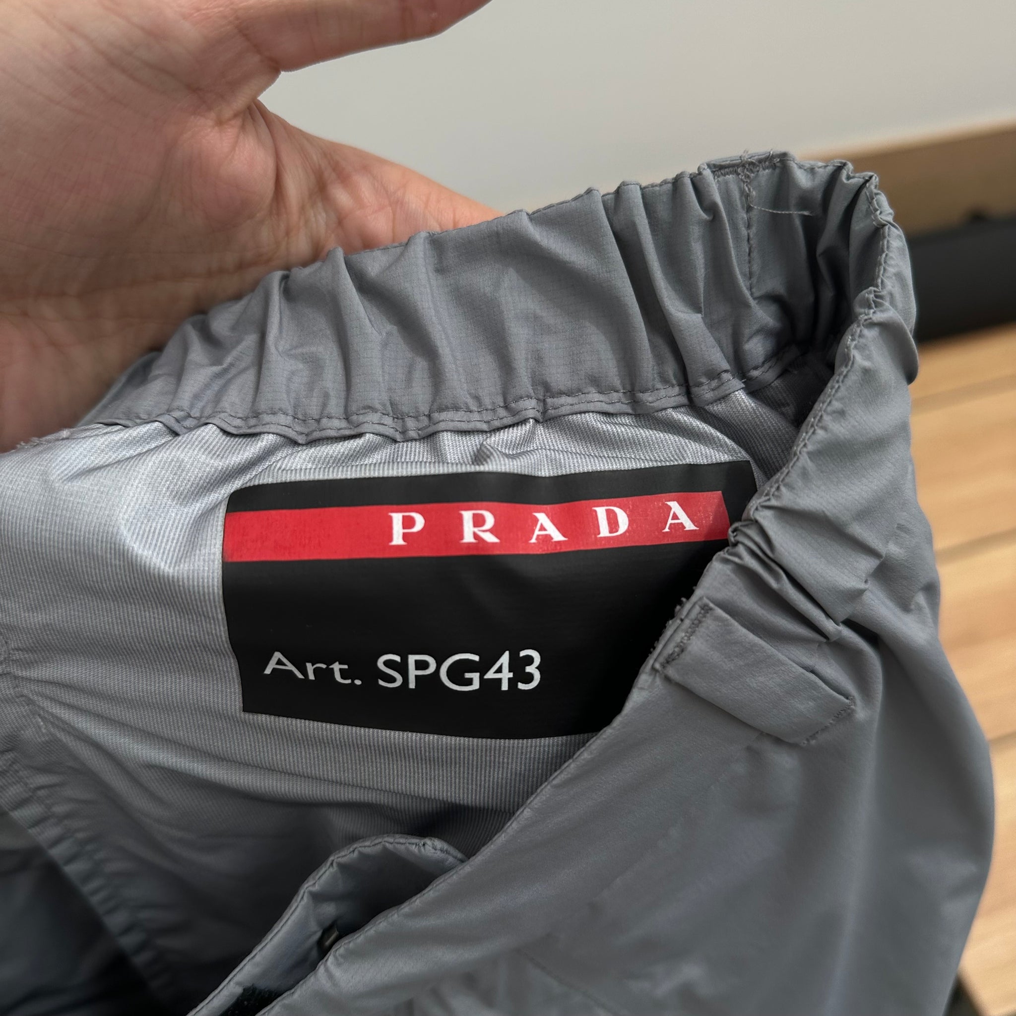 Prada Linea Rossa Grey Nylon Pants 2018
