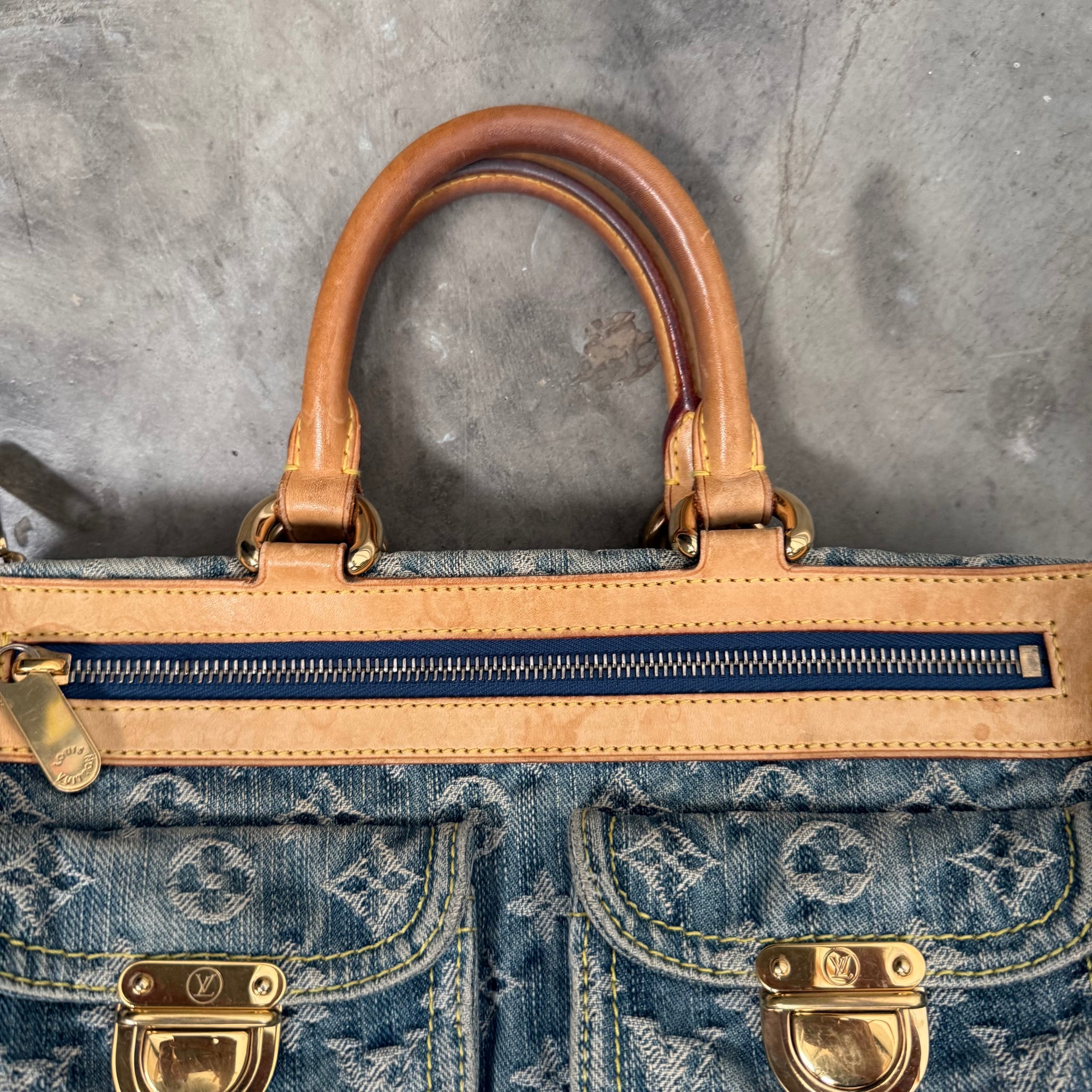 Louis Vuitton Monogram Denim Neo Speedy Blue