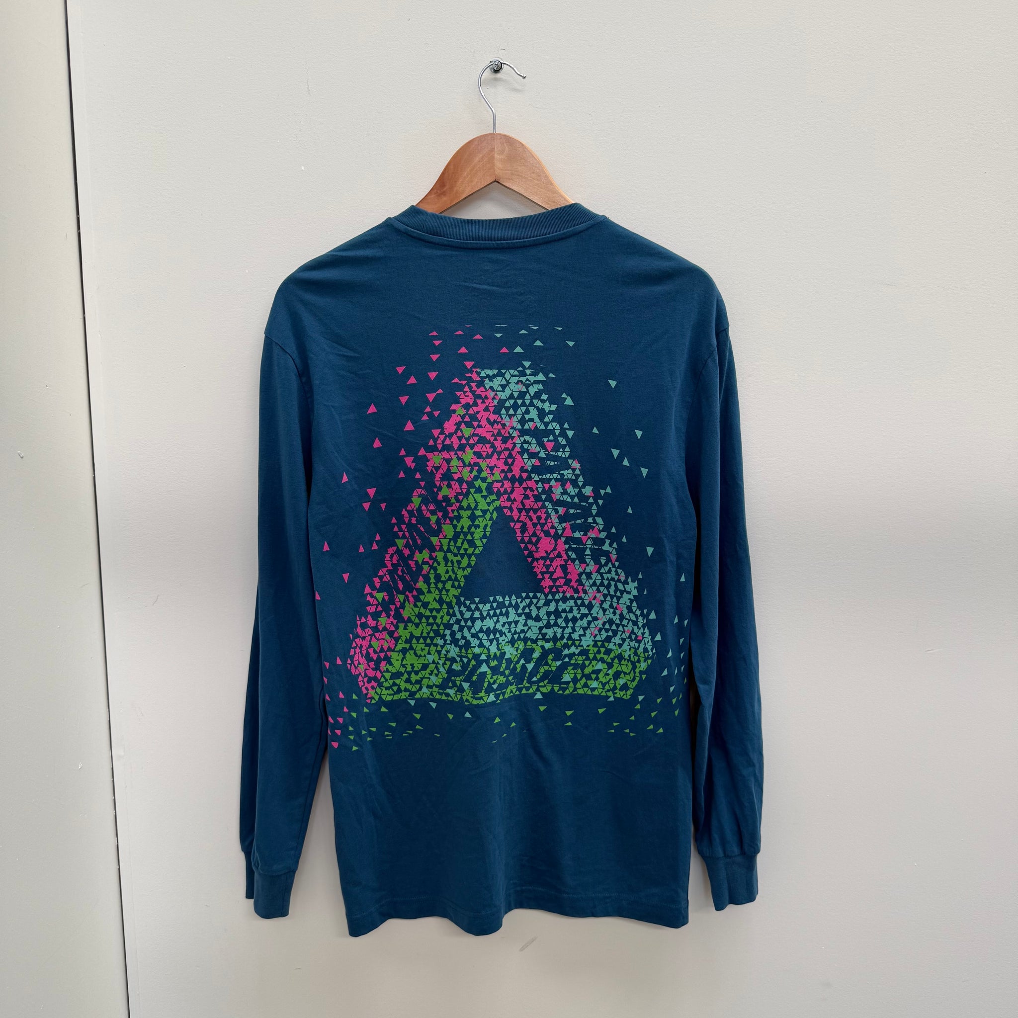 Palace Maximum Long Sleeve T Shirt Blue (Size S)