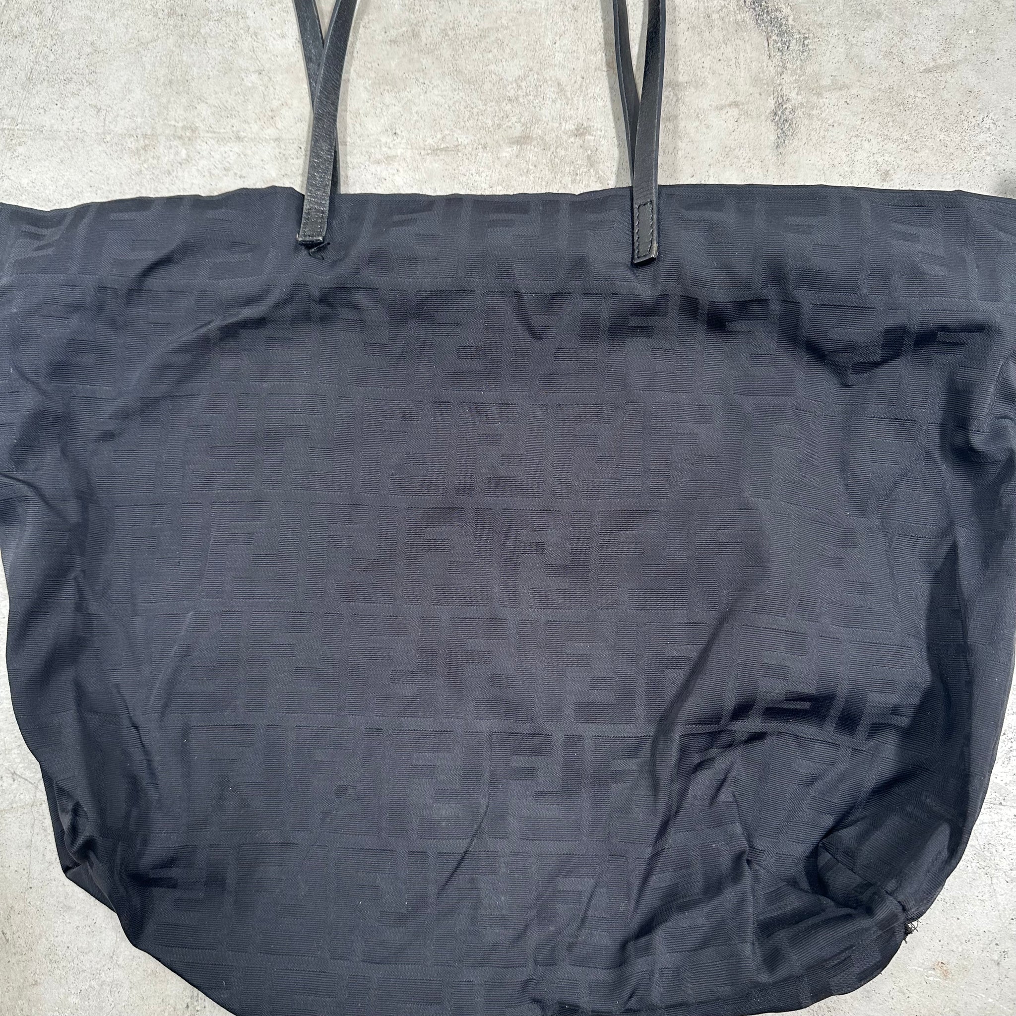 Fendi Zucca Tote Bag Black