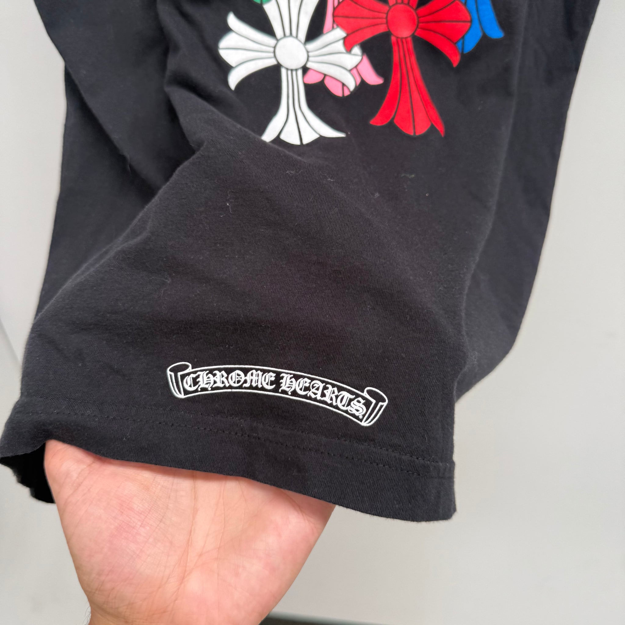 Chrome Hearts Multicolour Cross Print T-shirt (Size XL)