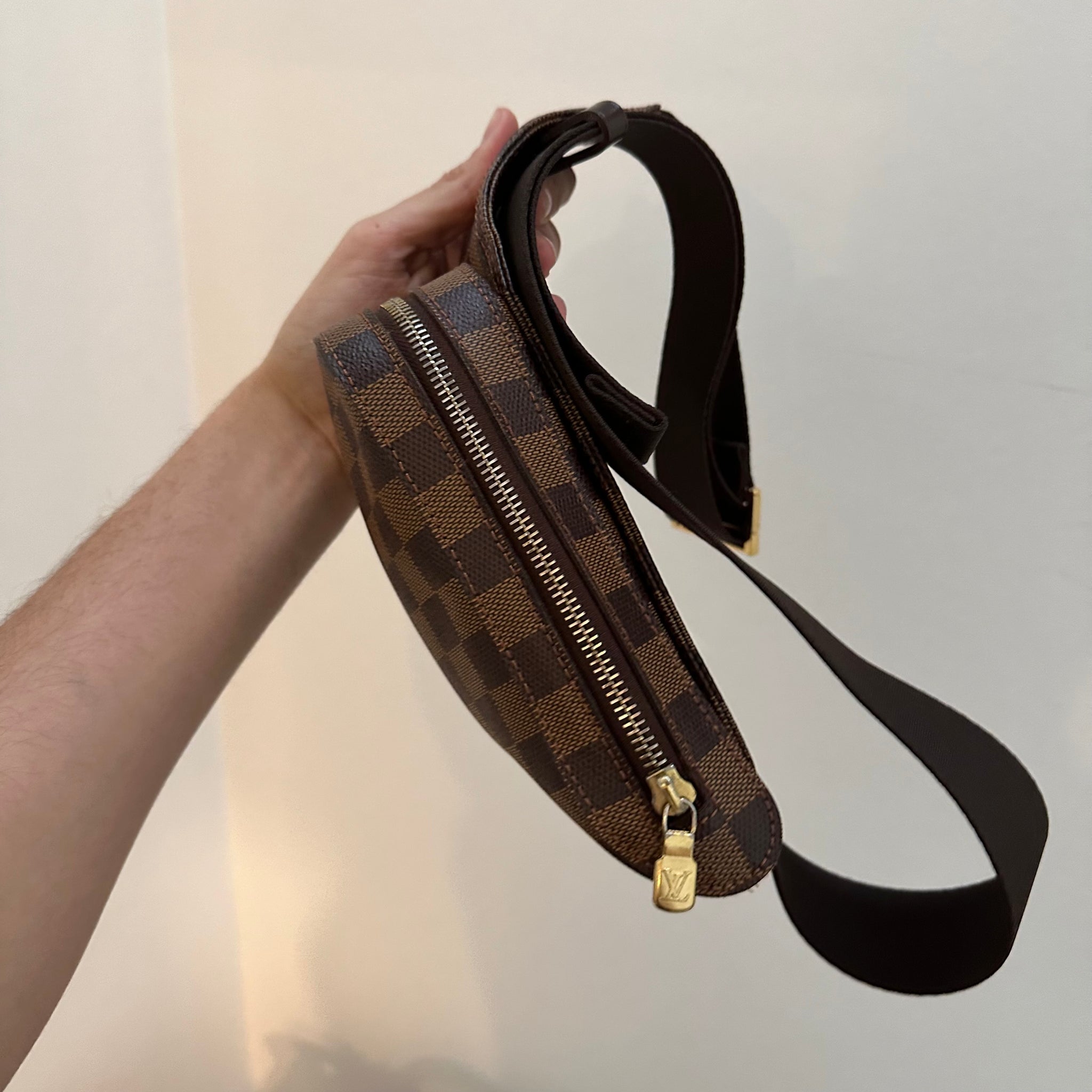 Louis Vuitton Geronimos Brown Damier Shoulder / Belt Bag