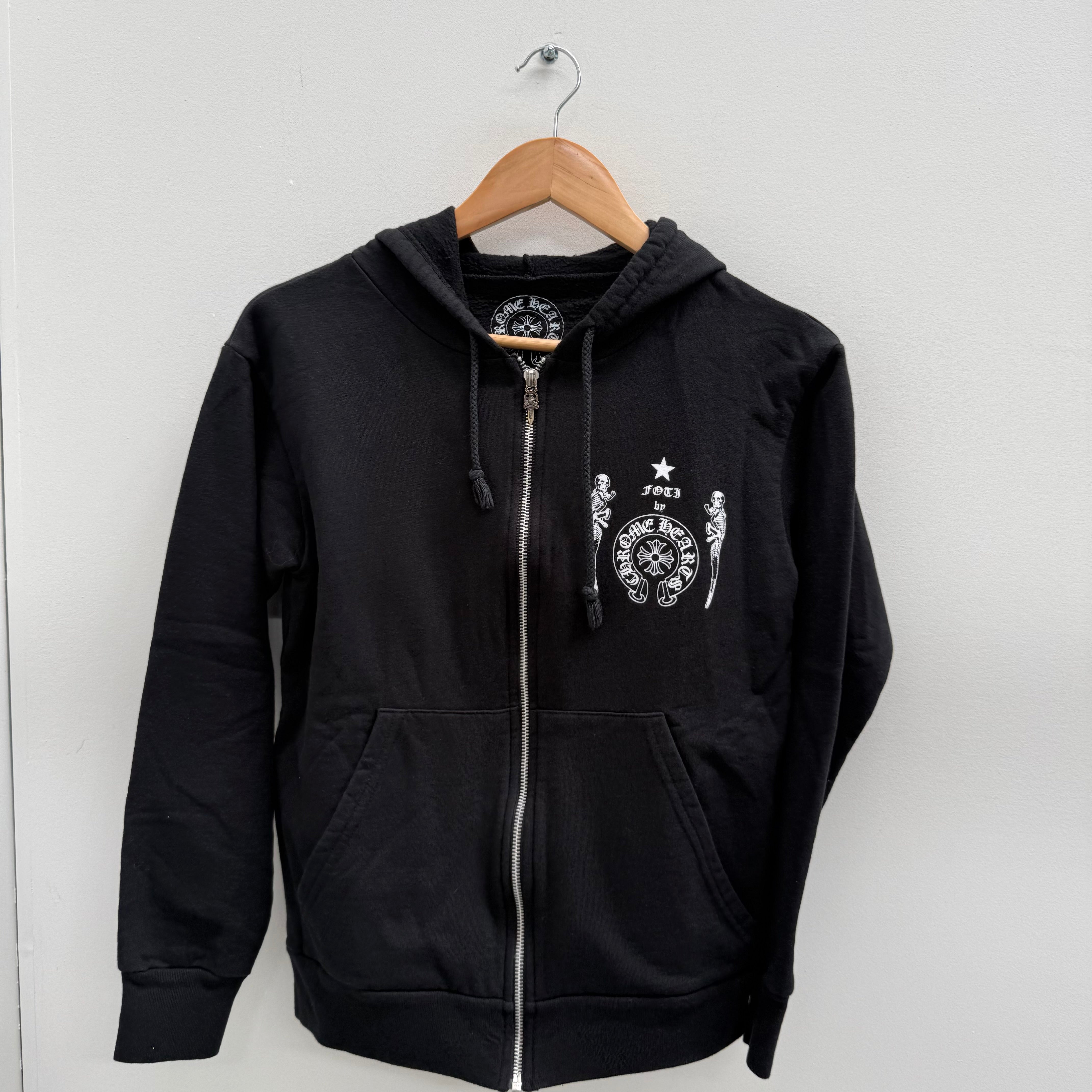 Chrome Hearts Foti Thermal Skeleton Zip Up Hoodie (Size XS 