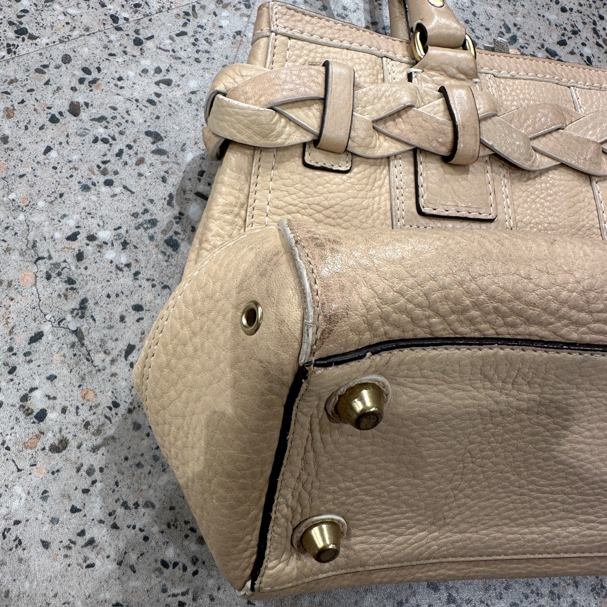 Coach Beige Leather Bag