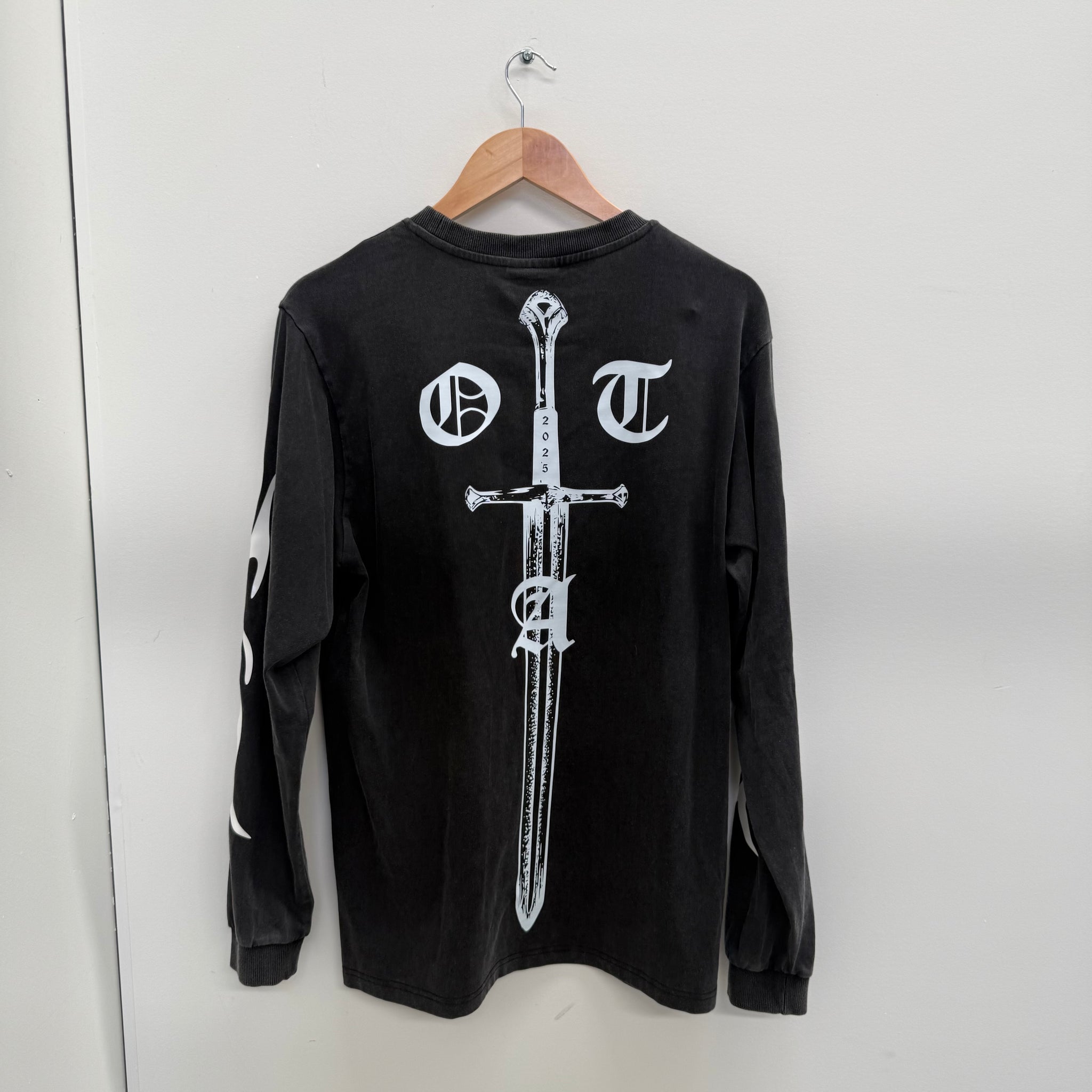 On The Arm Motorcycle L/S T Shirt Black (Size M)