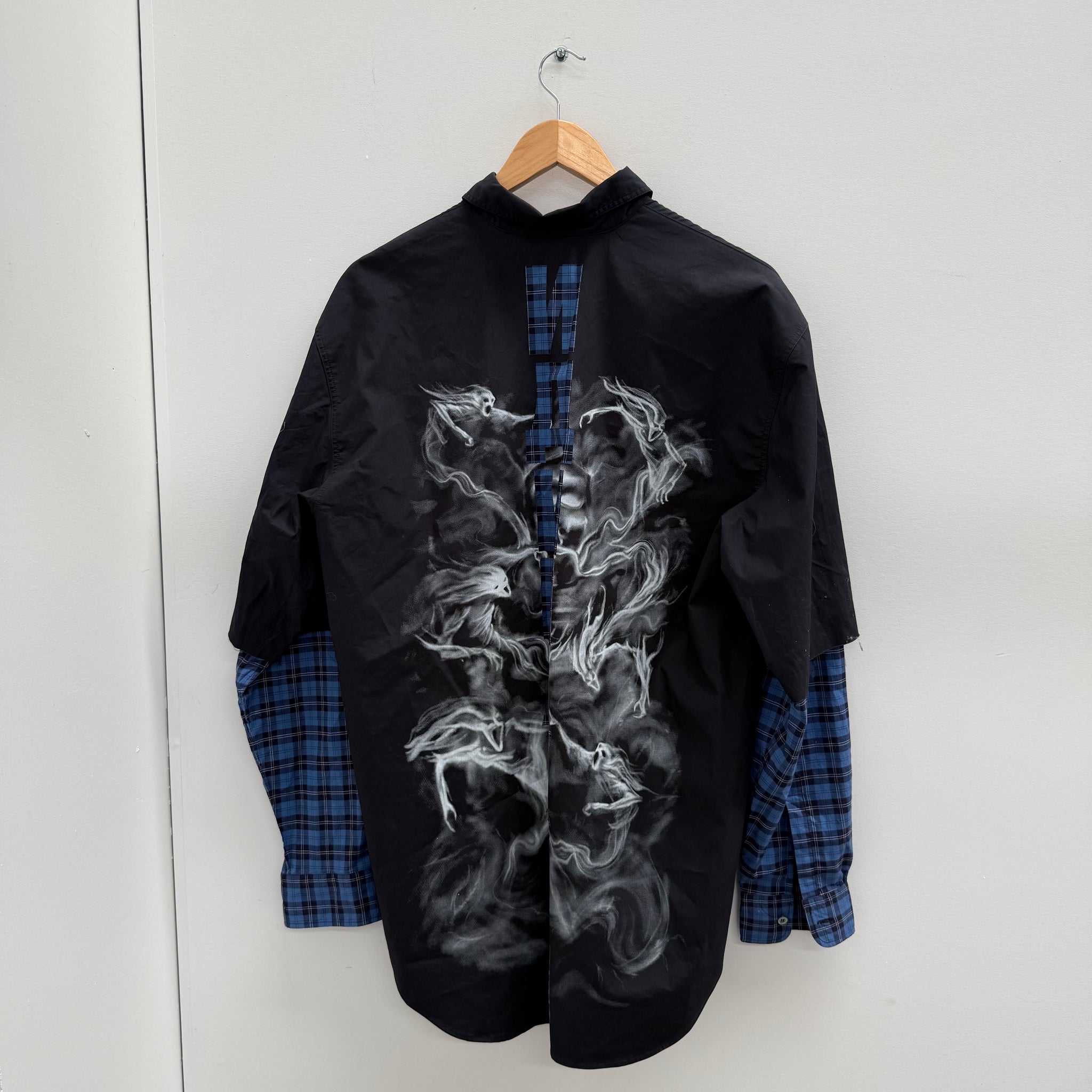 Vetements Oversized Deep Blue 2-in-1 Shirt (fits L)