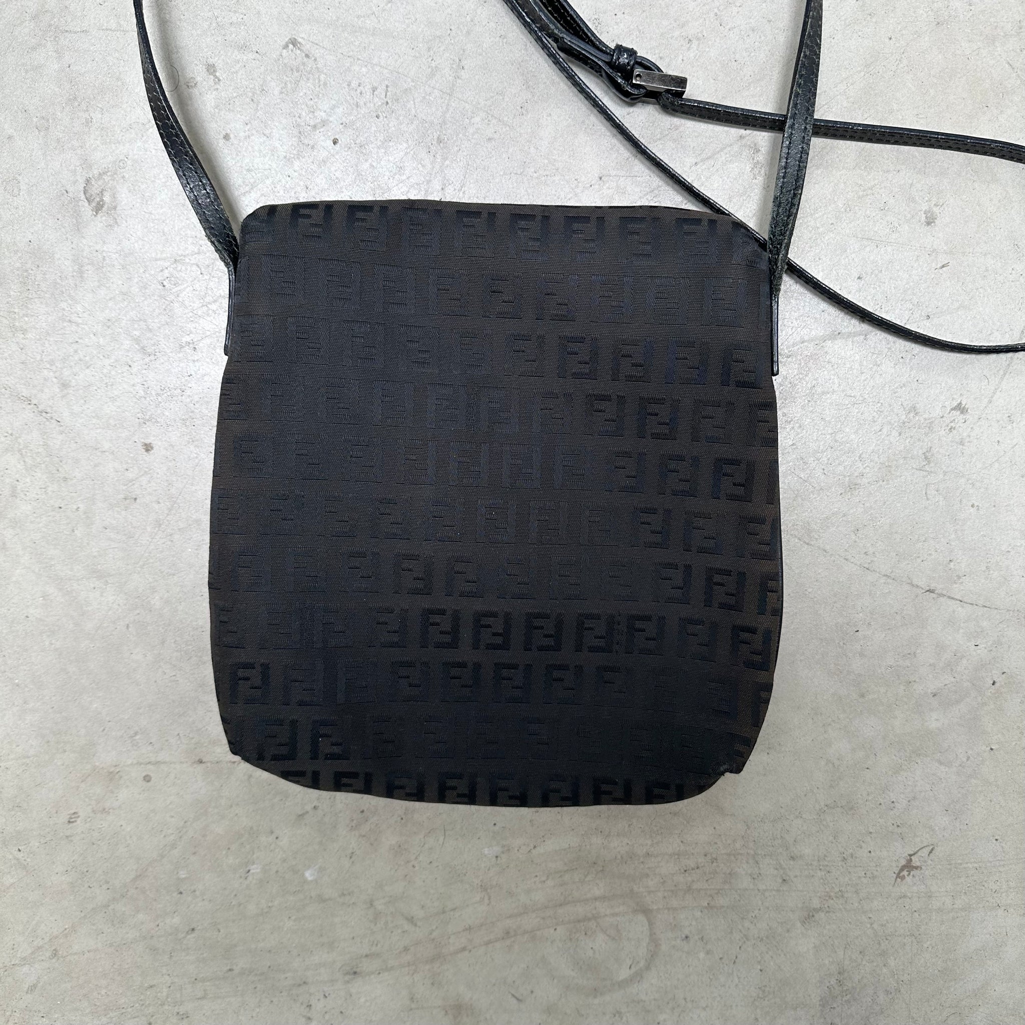 Fendi Zucchino Canvas Crossbody Bag