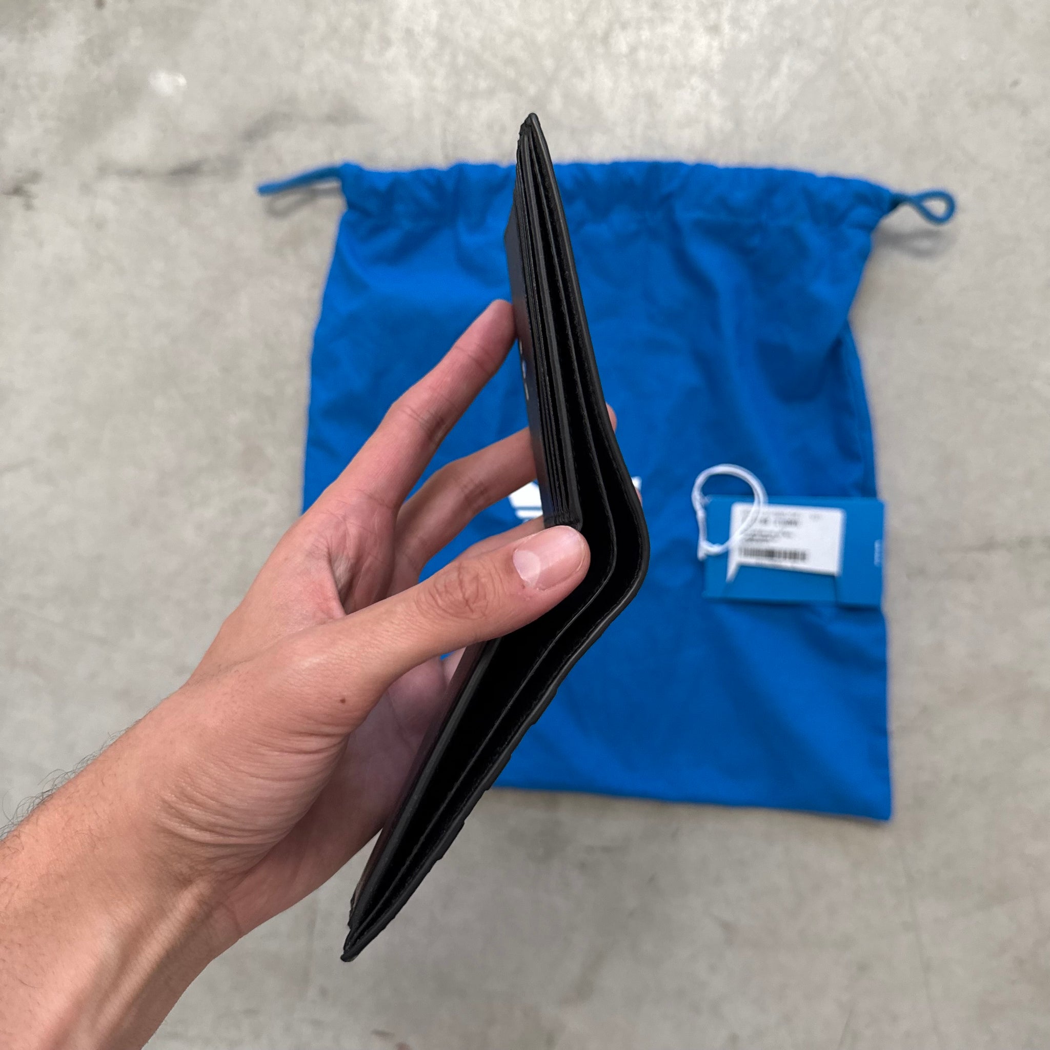 Balenciaga x Adidas Square Folded Wallet Black