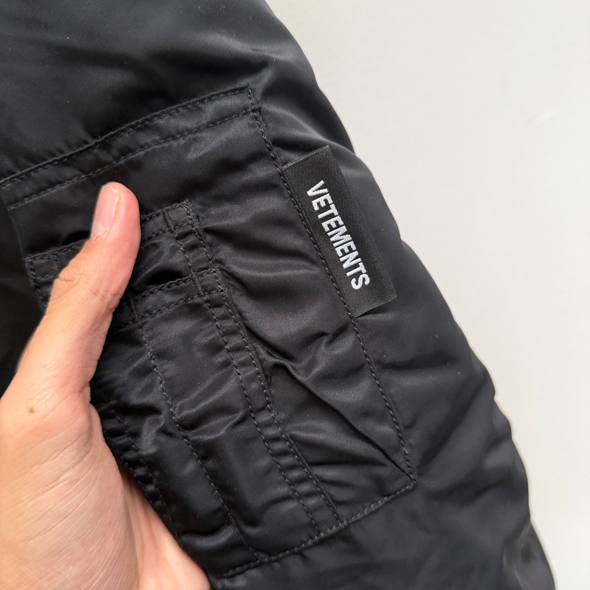 Vetements Full Zip Reversible Bomber Jacket (Size S)