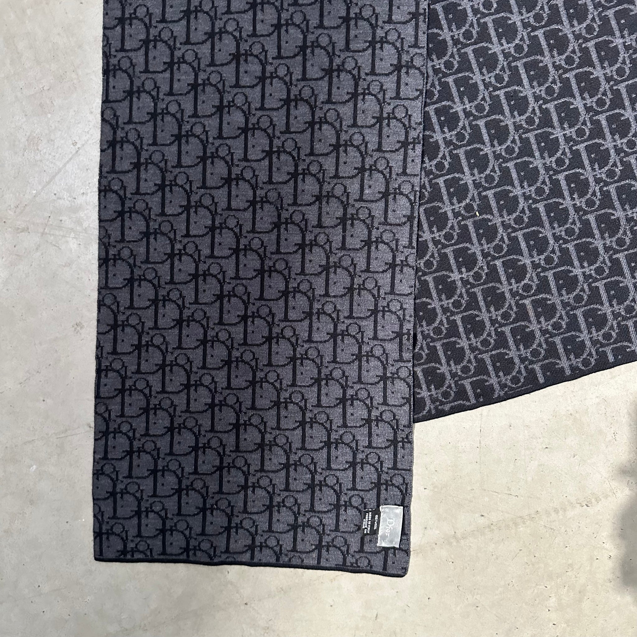 Dior Trotter Black Monogram Scarf